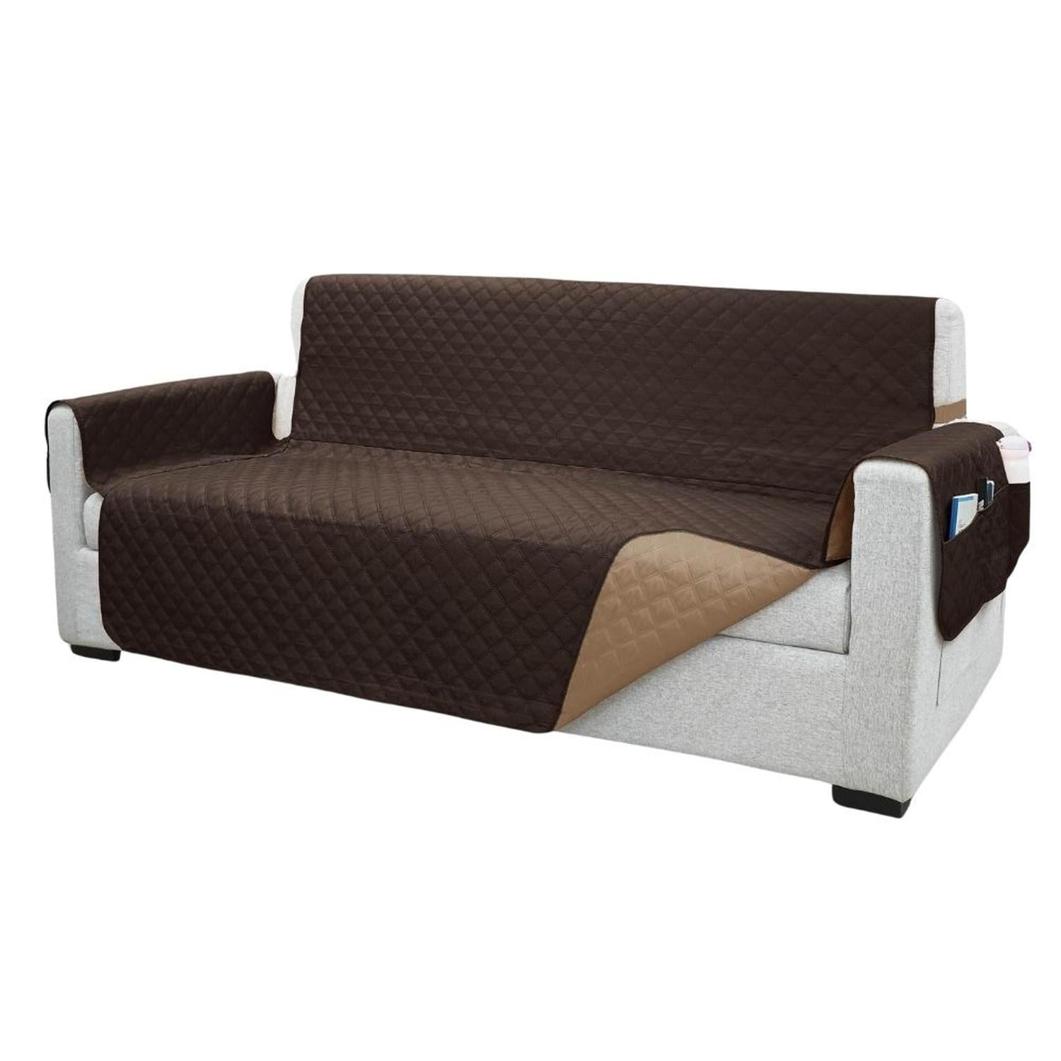 PROTECTOR DE MUEBLE 3-2-1 ANTIFLUÍDO Y REVERSIBLE - CHOCOLATE/BEIGE - 1