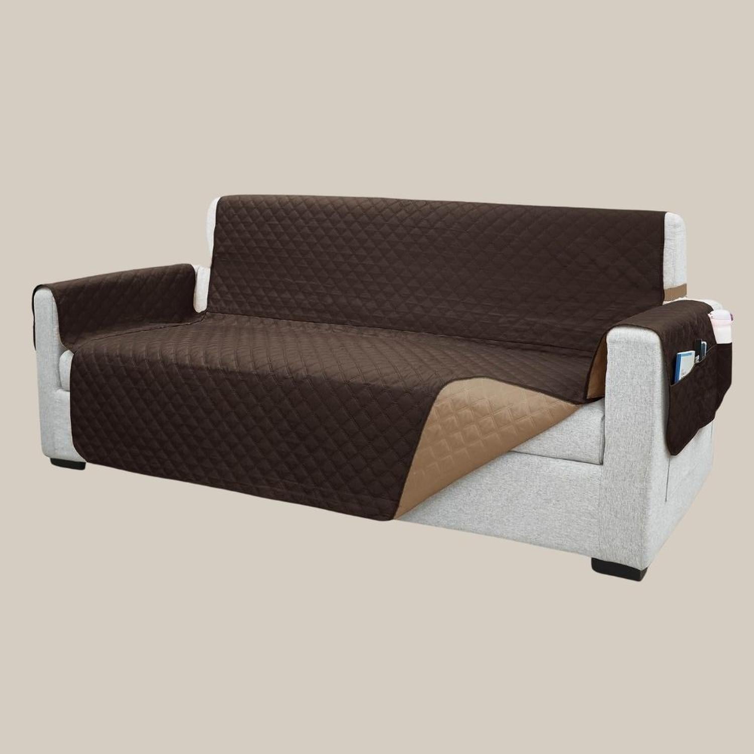 PROTECTOR DE MUEBLE 3-2-1 ANTIFLUÍDO Y REVERSIBLE - CHOCOLATE/BEIGE - 2