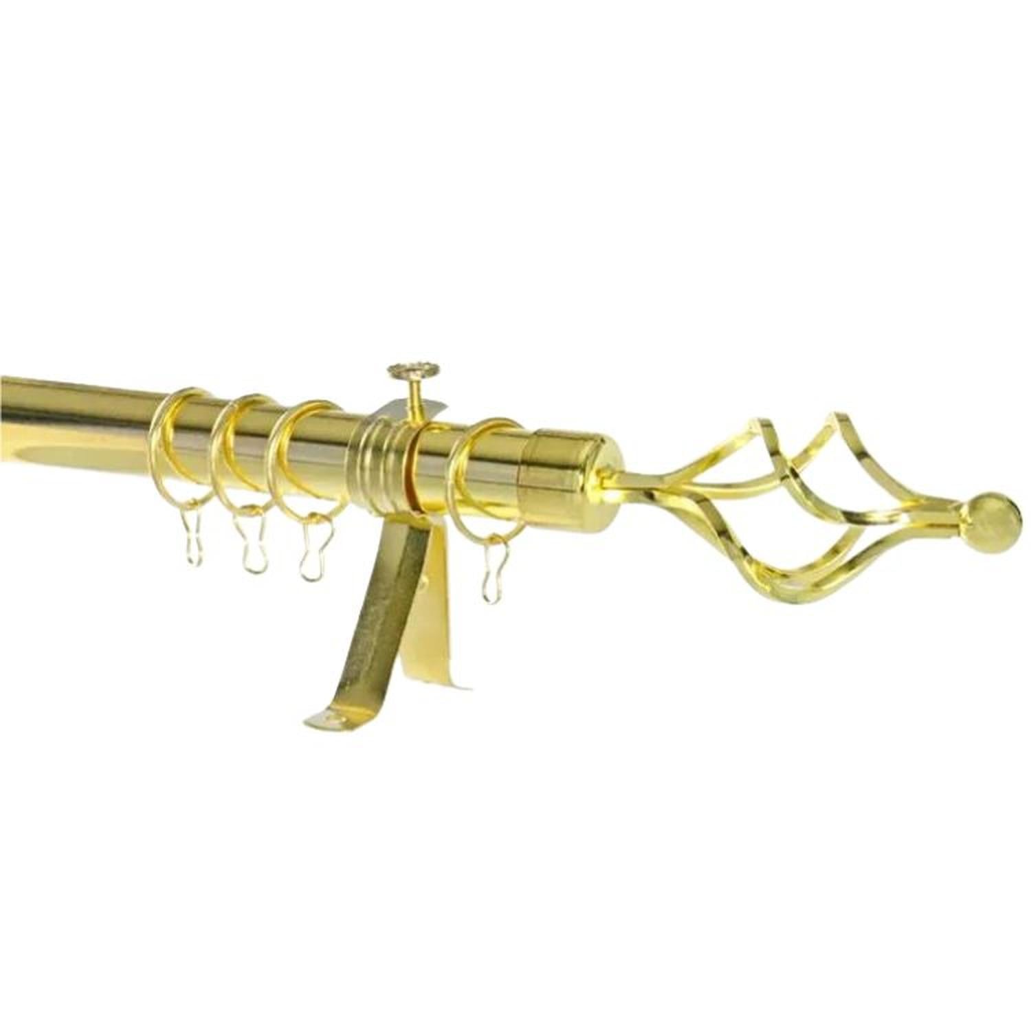 TUBO GRADUABLE DE CORTINA EXTENDIBLE DE 2.10 A 4 MTS - ORO CLARO - 2