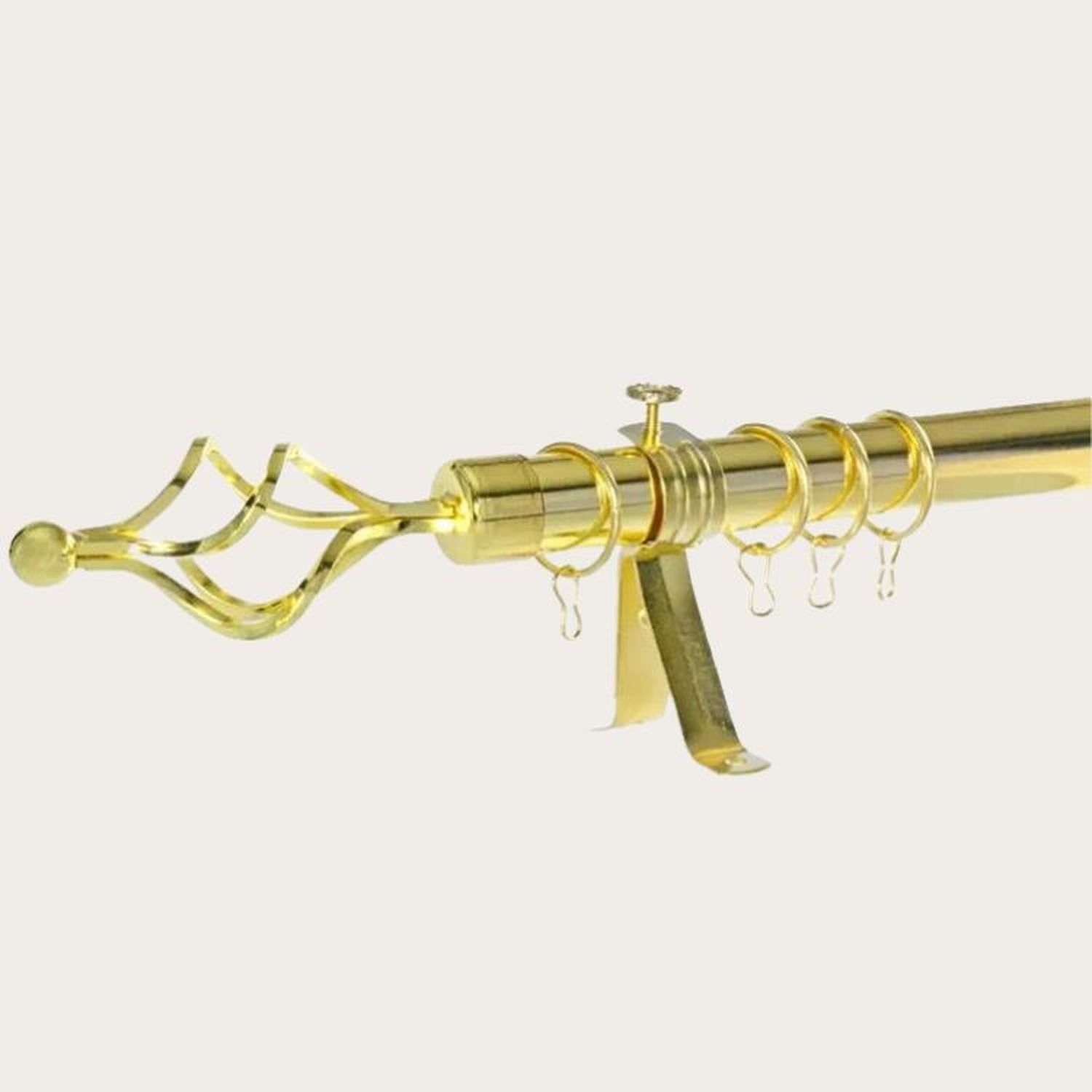 TUBO GRADUABLE DE CORTINA EXTENDIBLE DE 2.10 A 4 MTS - ORO CLARO - 3