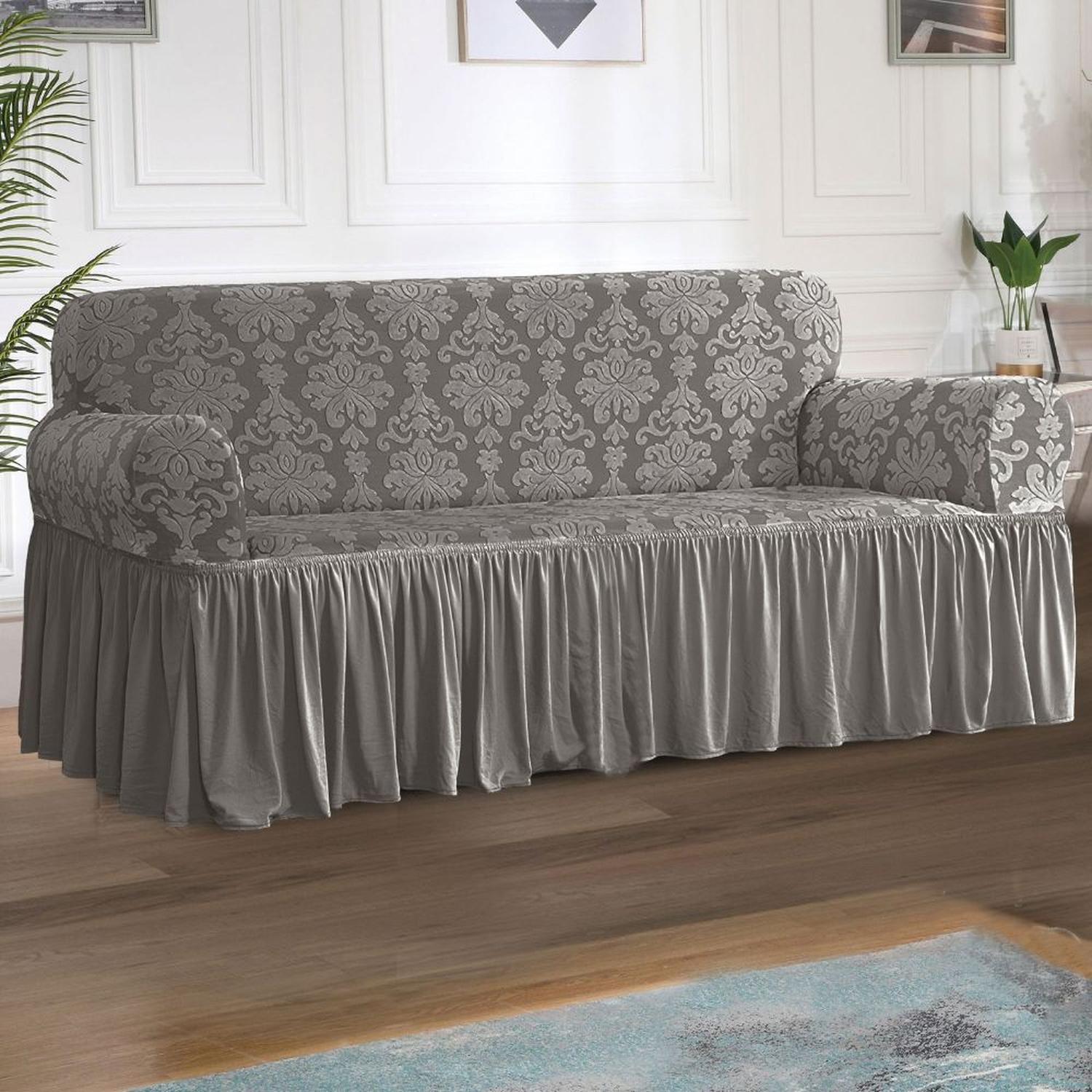 FUNDA DE MUEBLE 3-2-1 LABRADO IMPERIAL - PLOMO - 3