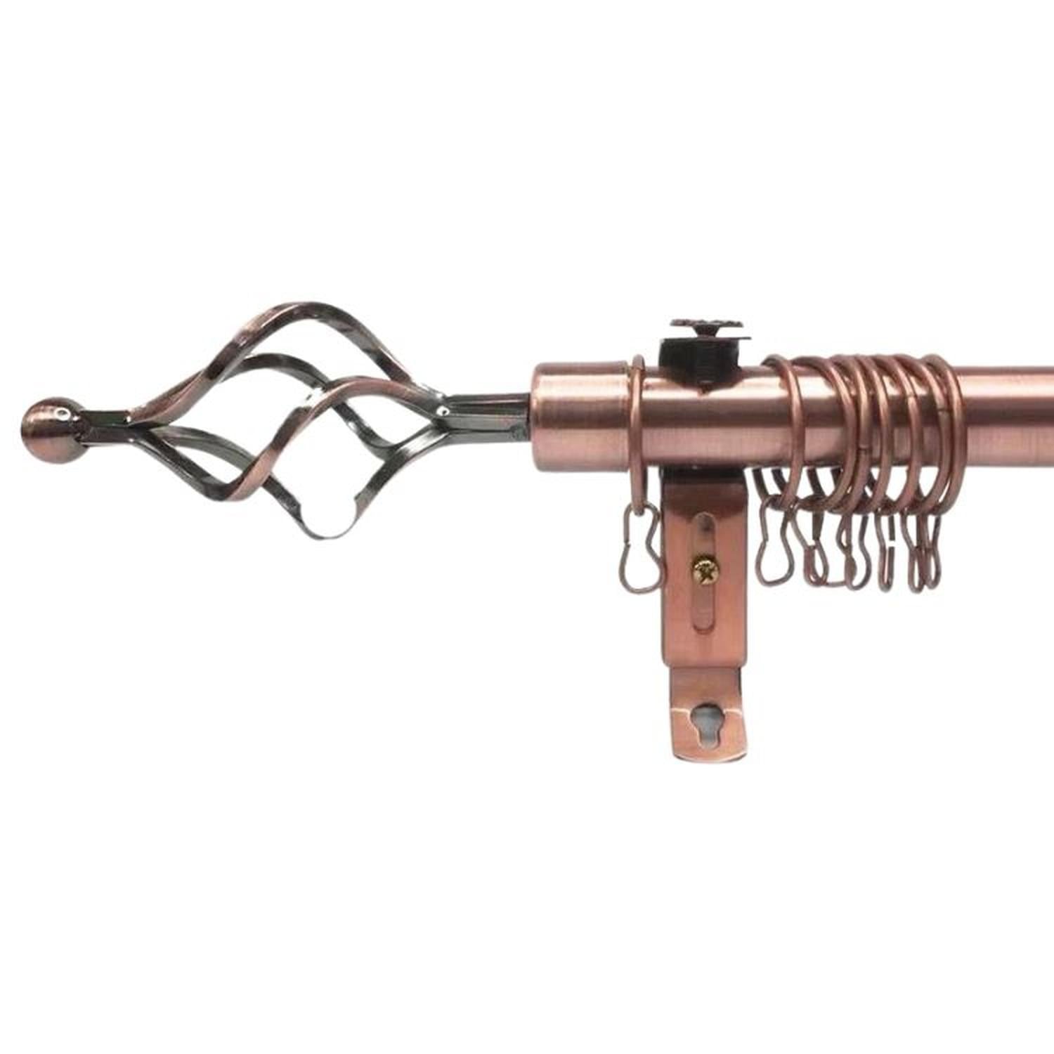 TUBO GRADUABLE DE CORTINA EXTENDIBLE DE 1.60 A 3 MTS - BRONCE - 1
