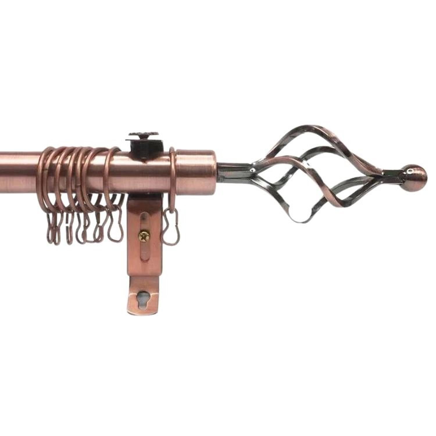 TUBO GRADUABLE DE CORTINA EXTENDIBLE DE 1.60 A 3 MTS - BRONCE - 2