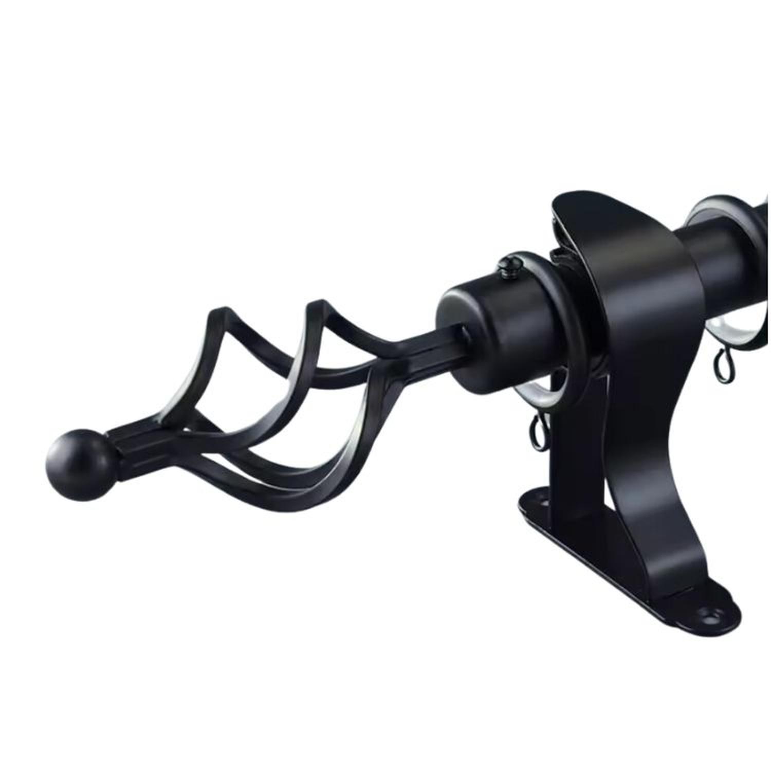 TUBO GRADUABLE DE CORTINA EXTENDIBLE DE 1.60 A 3 MTS - NEGRO - 1
