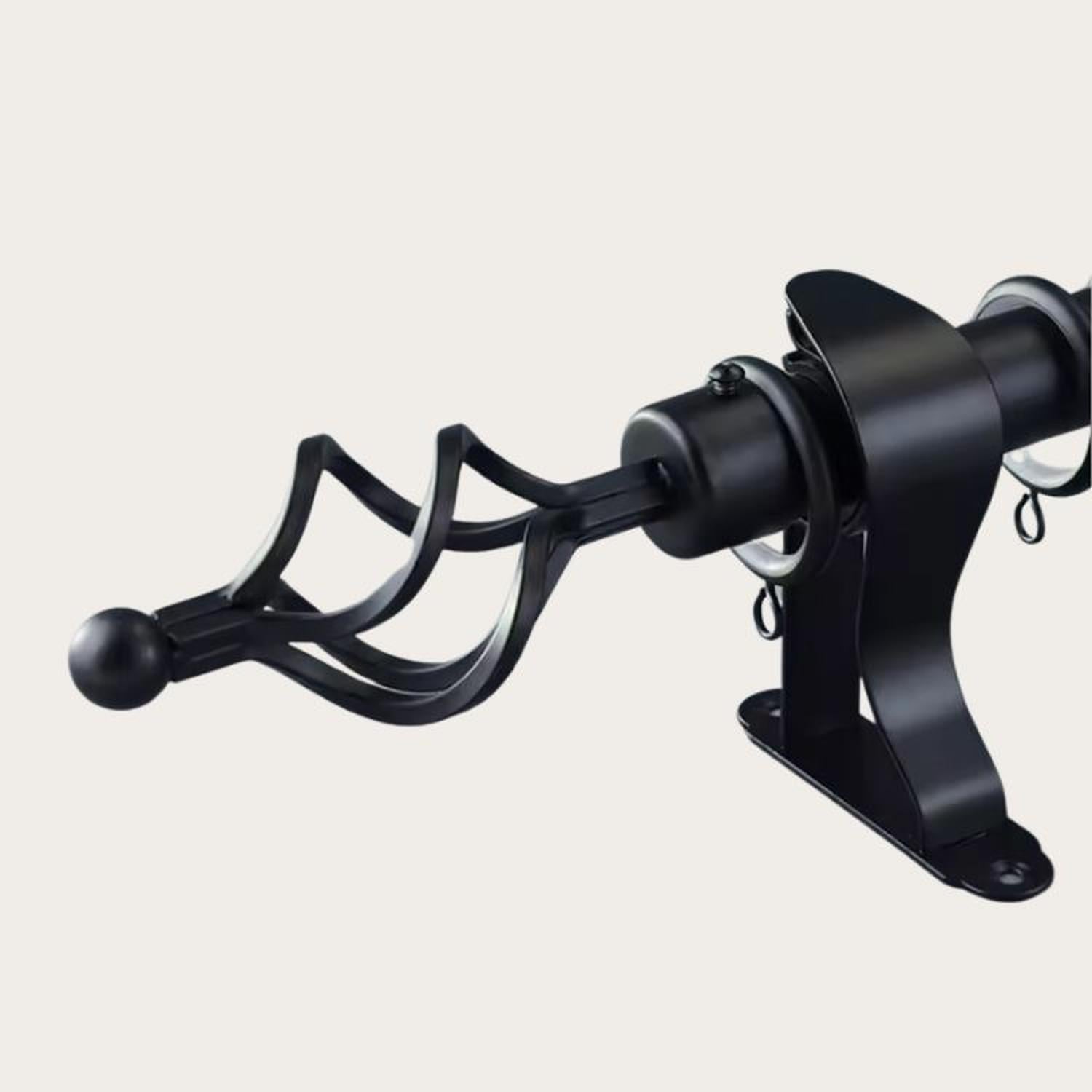 TUBO GRADUABLE DE CORTINA EXTENDIBLE DE 1.60 A 3 MTS - NEGRO - 3