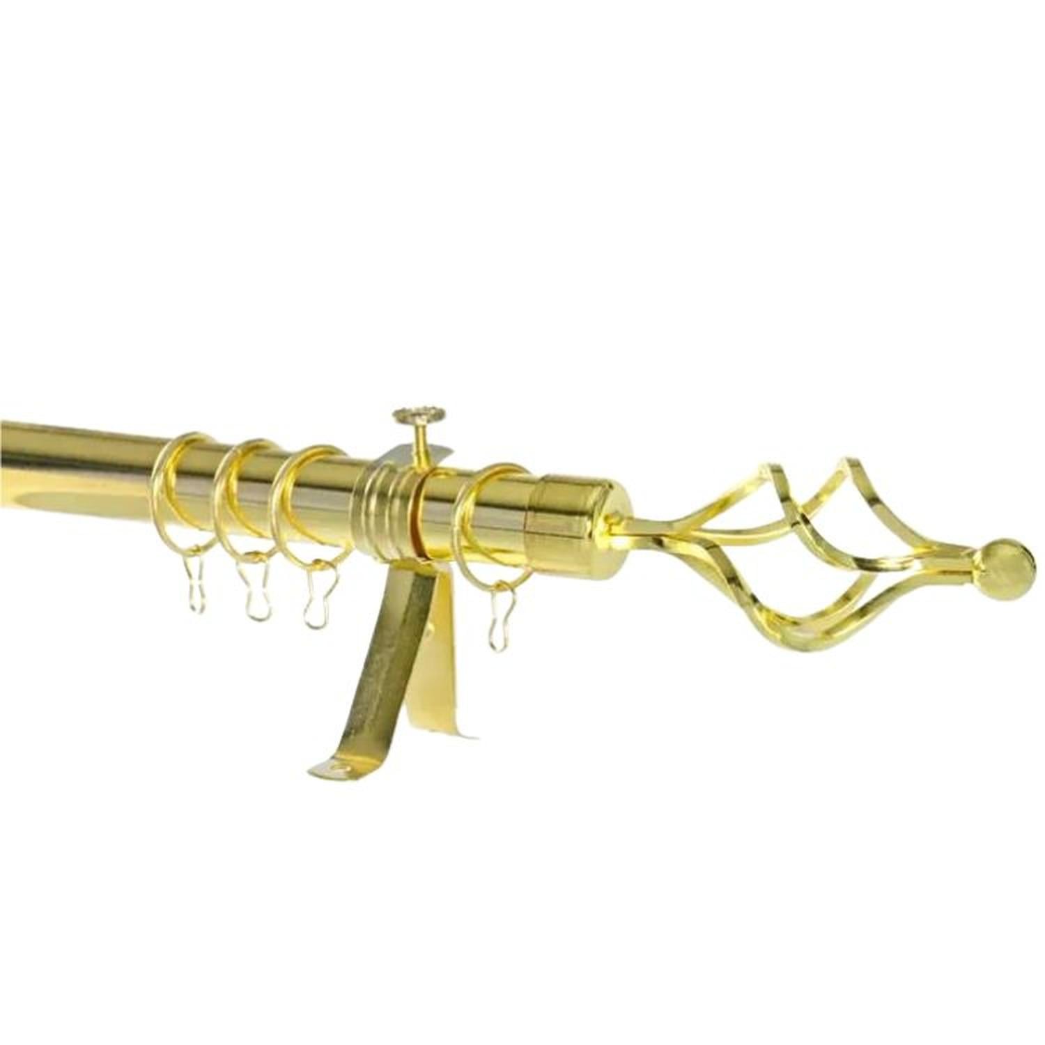 TUBO GRADUABLE DE CORTINA EXTENDIBLE DE 1.10 A 2 MTS - ORO CLARO - 2