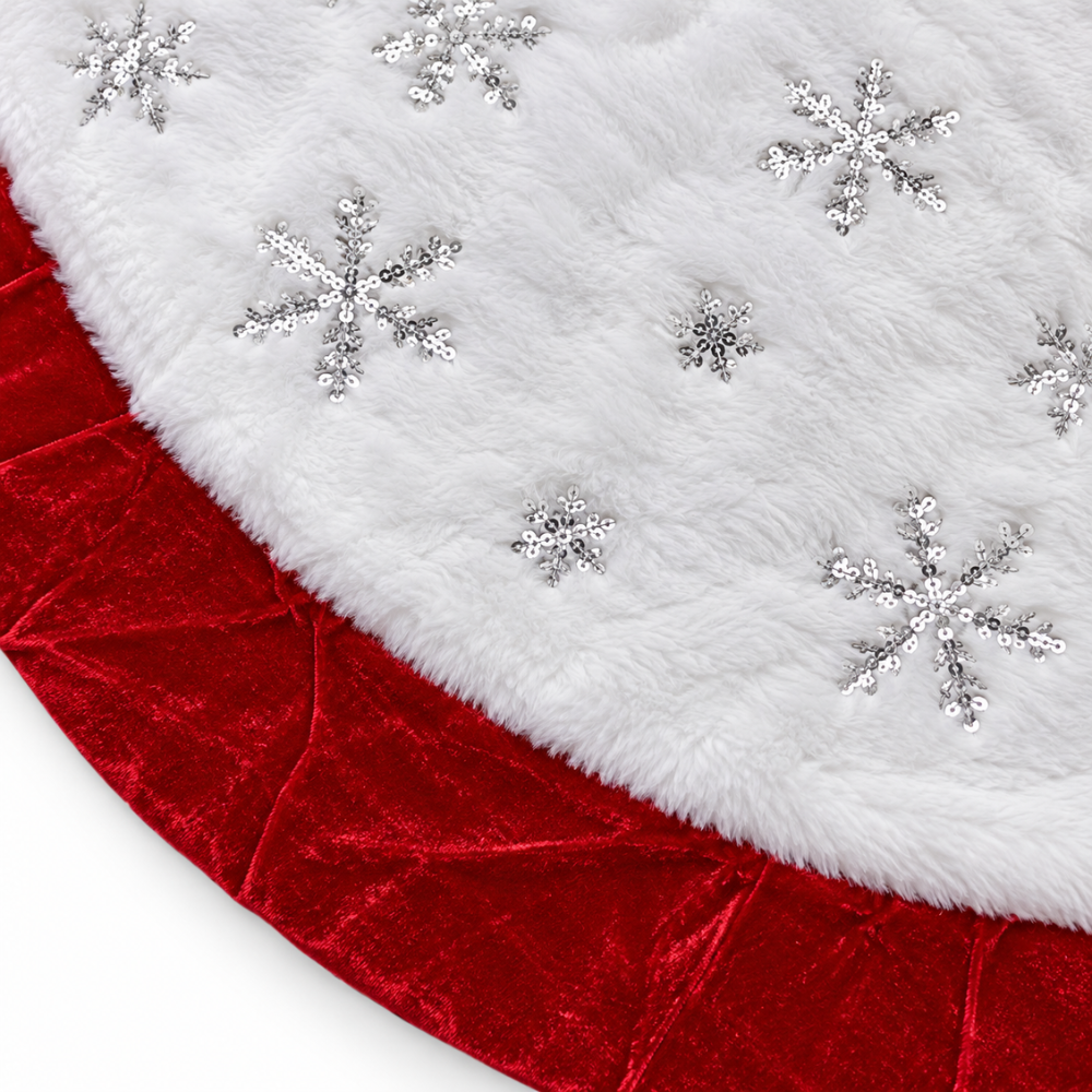 PISO DE ÁRBOL NAVIDEÑO WHITE CHRISTMAS PELUCHE - 4