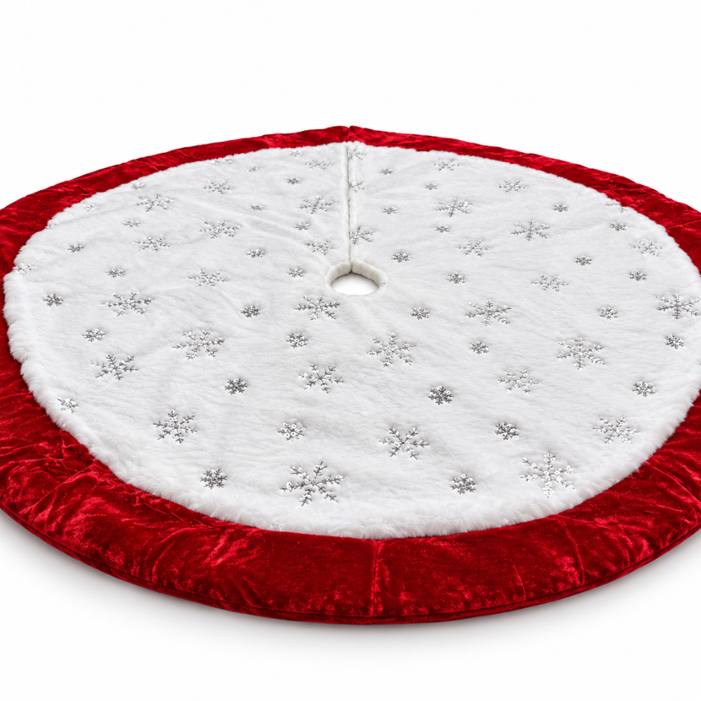PISO DE ÁRBOL NAVIDEÑO WHITE CHRISTMAS PELUCHE - 5