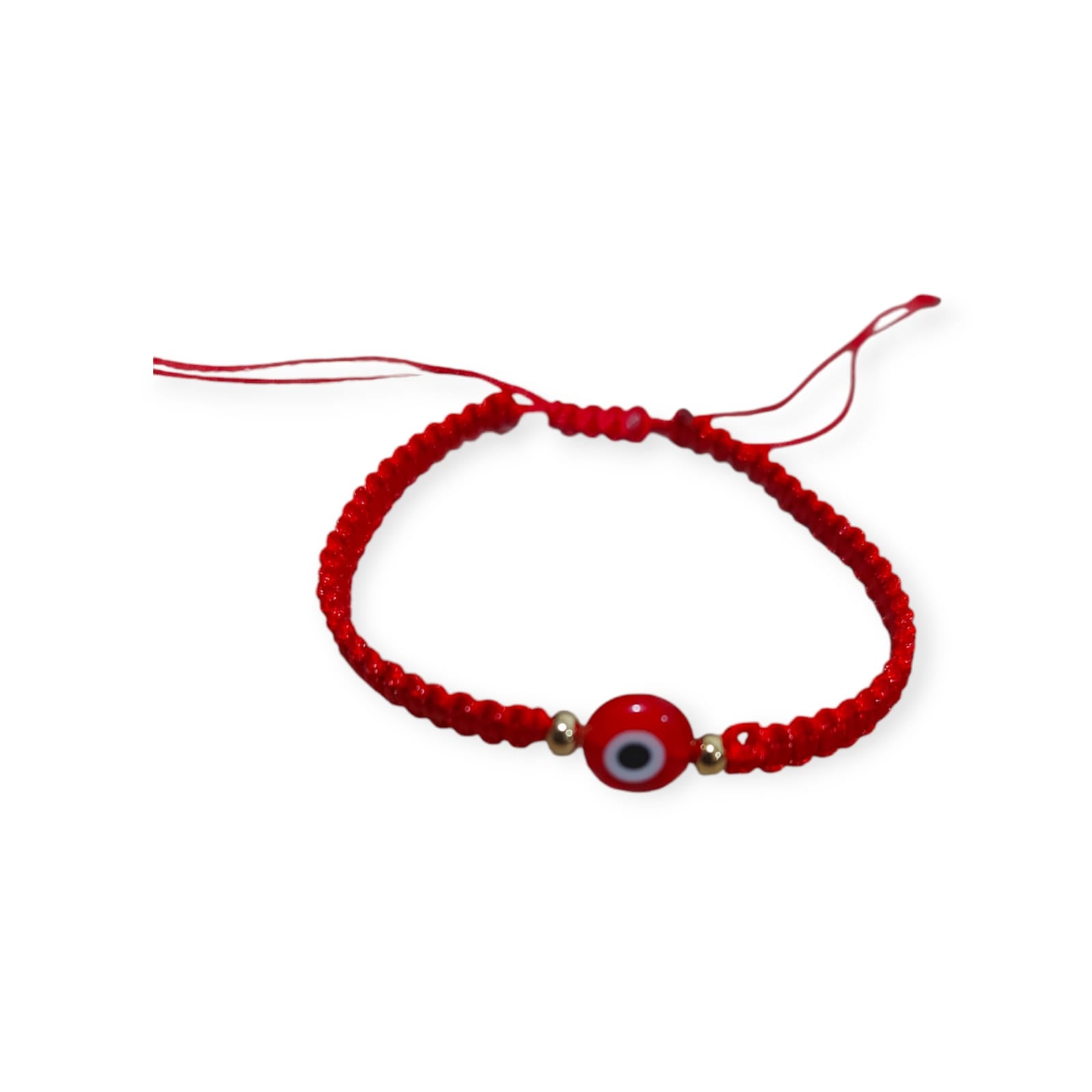 PULSERAS TEJIDAS DE HILO AJUSTABLES- OJOS TURCOS - 1