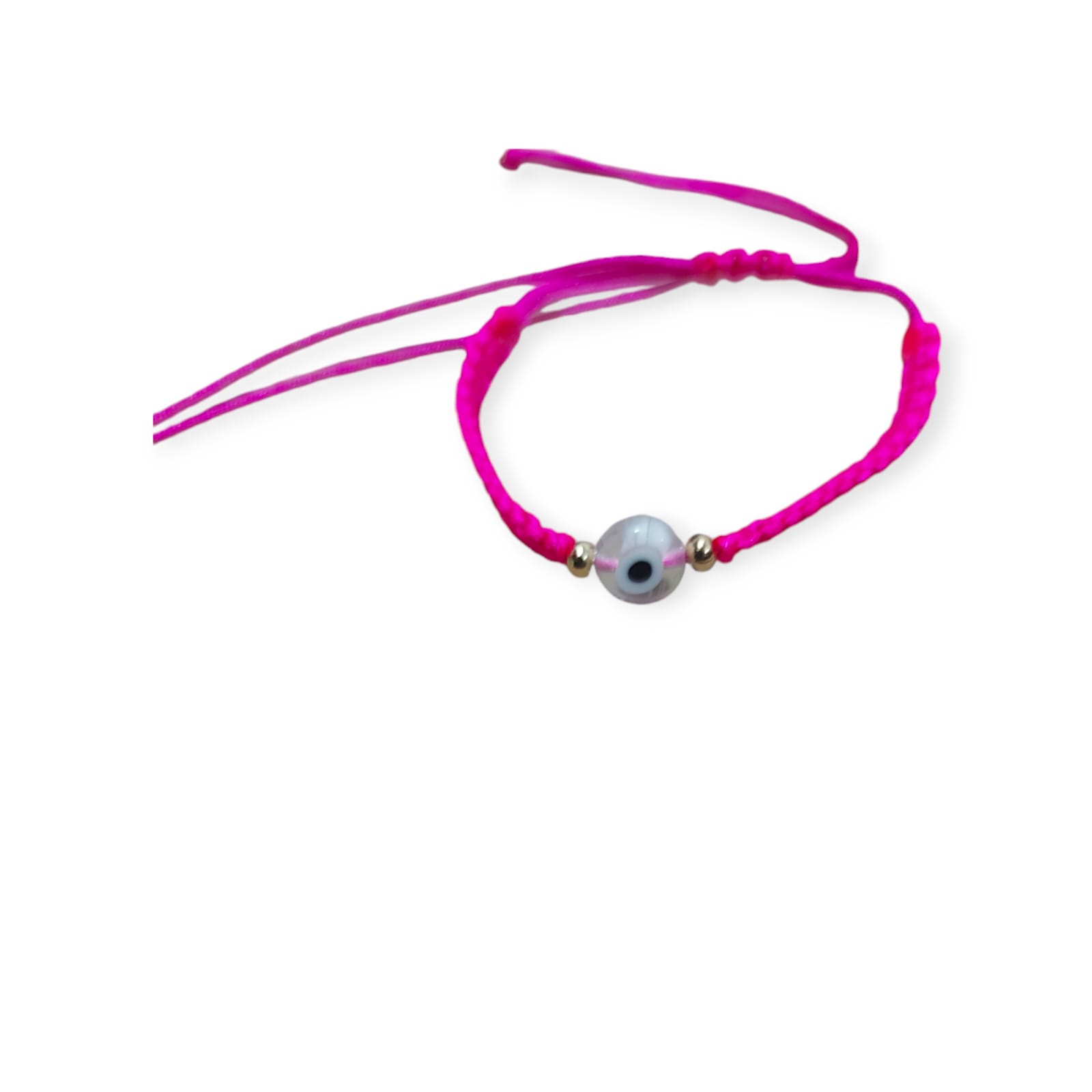 PULSERAS TEJIDAS DE HILO AJUSTABLES- OJOS TURCOS - 2