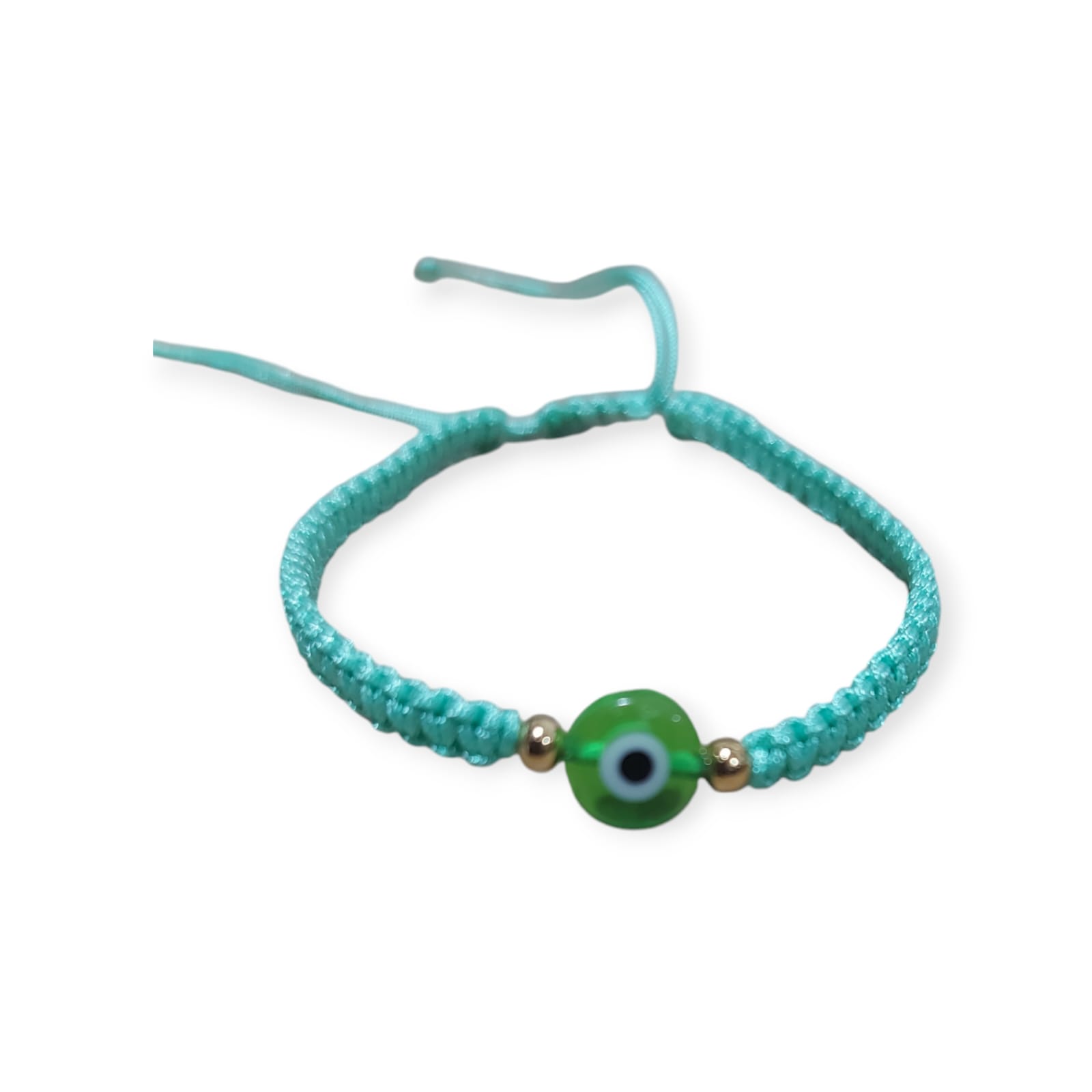 PULSERAS TEJIDAS DE HILO AJUSTABLES- OJOS TURCOS - 4