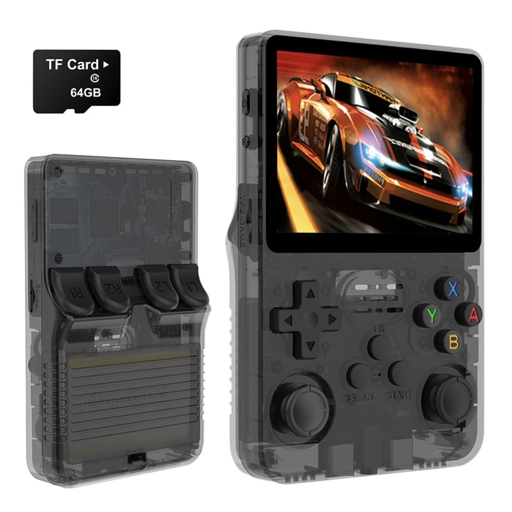 CONSOLA DE VIDEOJUEGOS PORTÁTIL RETRO R36S 64GB NEGRO - 1