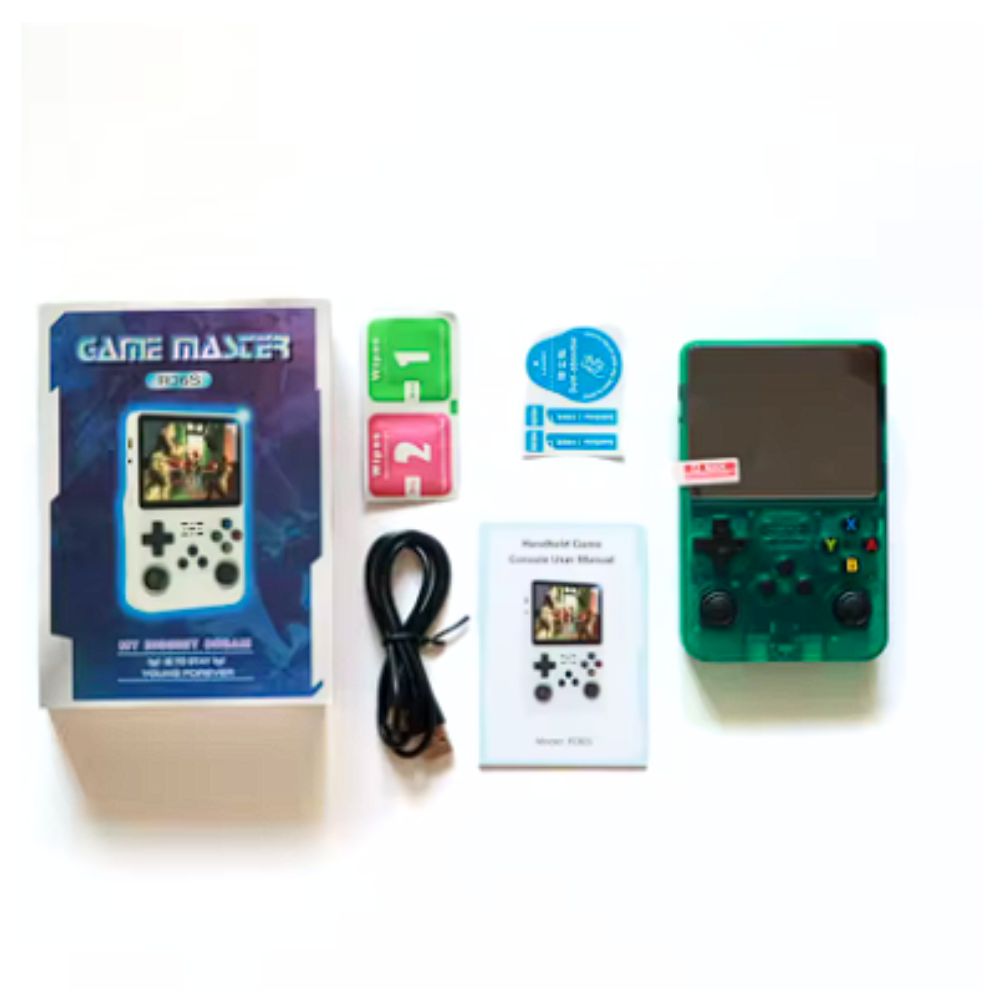CONSOLA R36S VIDEOJUEGOS PORTATIL RETRO 128GB VERDE - 6