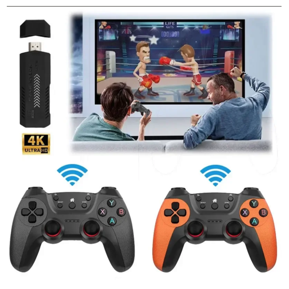 Consola Retro X2 Ultra 64GB +35,000 Juegos 2 Mandos Inalambricos Recargables HDMI TV Smart - 3