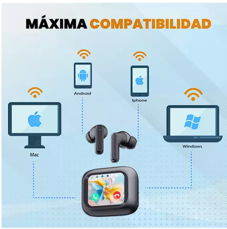 AUDIFONO CON PANTALLA TACTIL ANC LX-10 REDUCCIÓN RUIDO ANC - 4