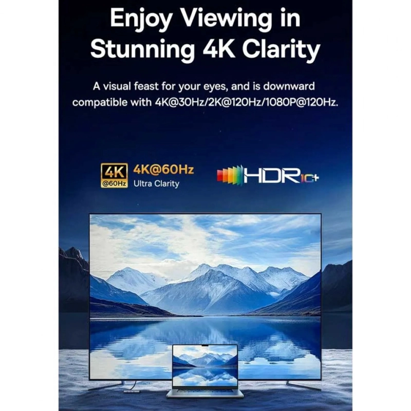 HUB BASEUS 7 EN 1 HDMI 4K 60HZ 100W PD - 7