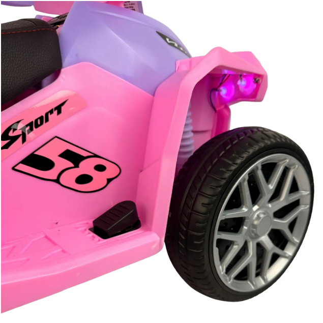 CARRITO DE BEBE BUGGY CON BLUETOOTH, CONTROL REMOTO, BATERIA, MOTOR, LUCES, MUSICA, 3 EN 1 KODIRAPTOR - 4