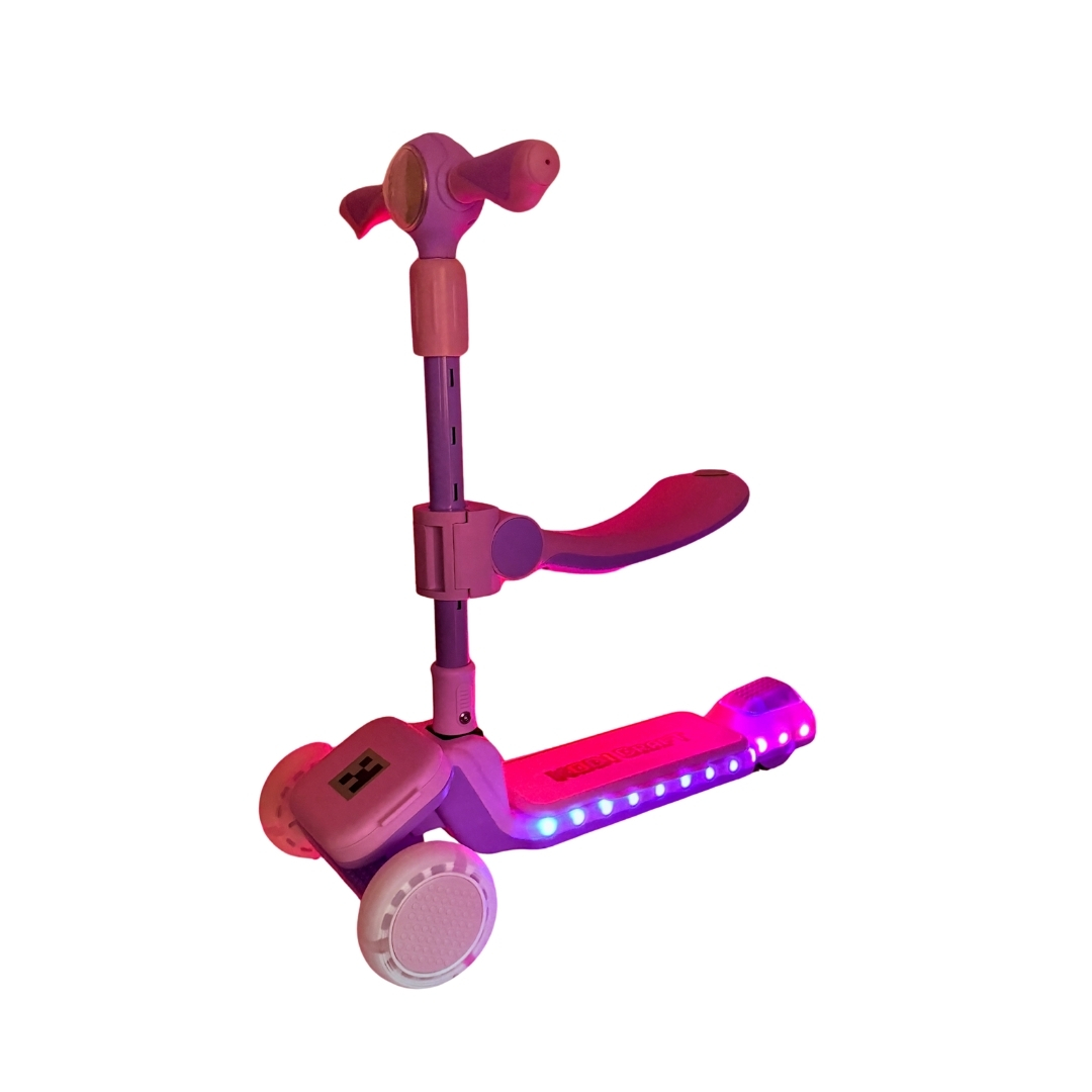 SCOOTER PARA NIÑOS CON BLUETOOTH, LUCES, SET DE PROTECCIÓN, KODICRAFT - 3