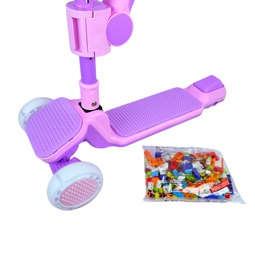 SCOOTER PARA NIÑOS CON BLUETOOTH, LUCES, SET DE PROTECCIÓN, KODICRAFT - 6