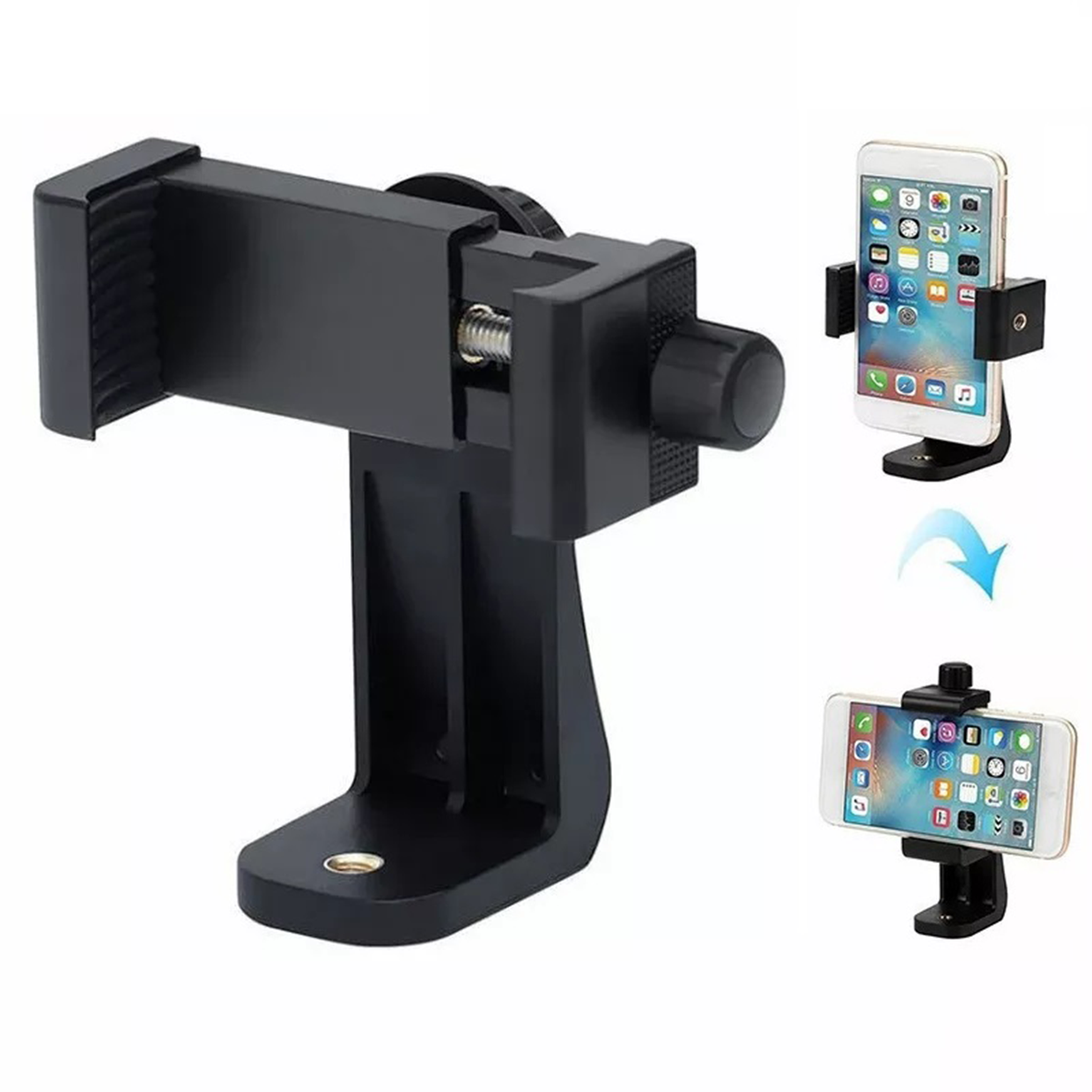 ADAPTADOR UNIVERSAL CELULAR A TRÍPODE 360° - 3