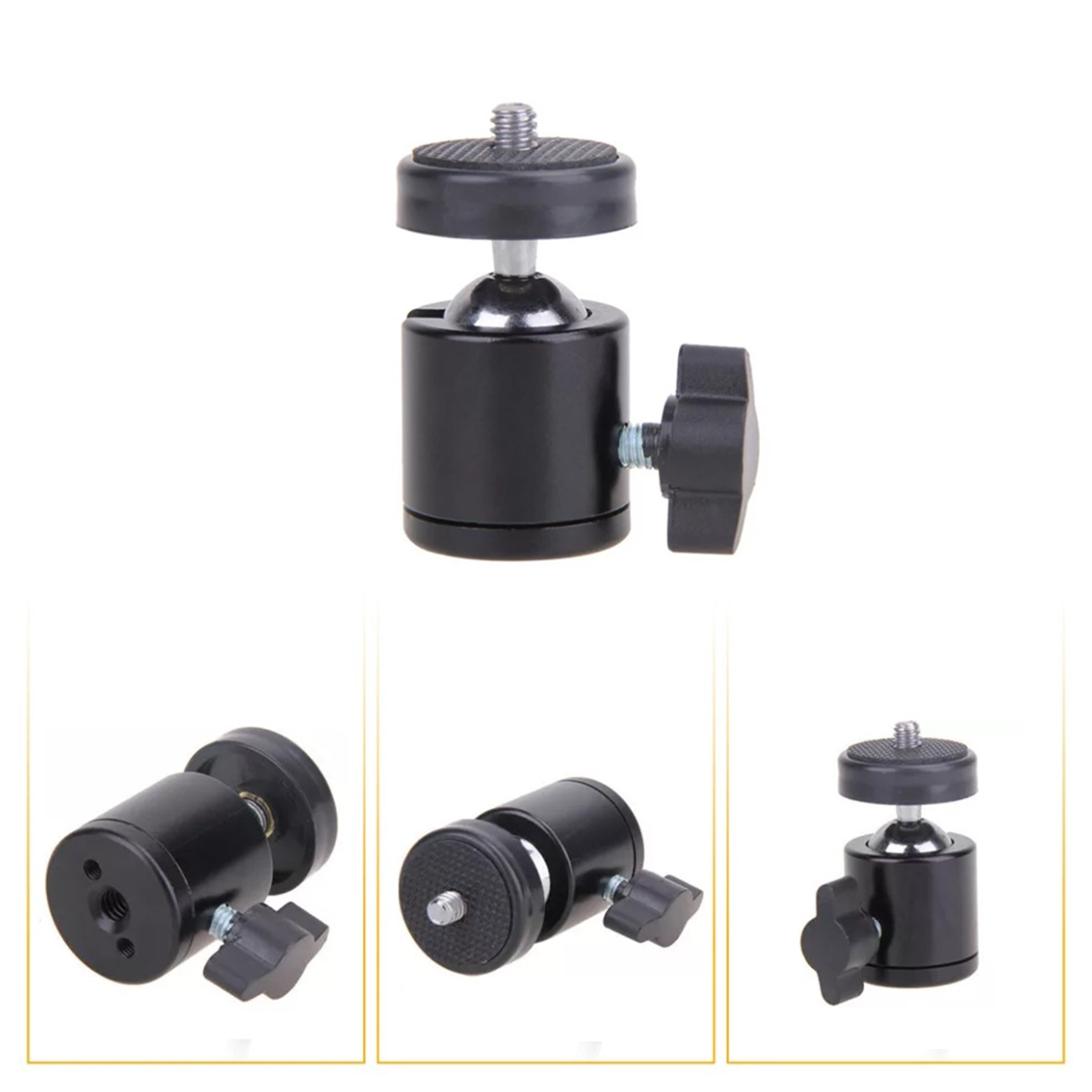 RÓTULA GIRATORIA 14 TRÍPODE DSLR CÁMARA LUZ ARO LED - 6