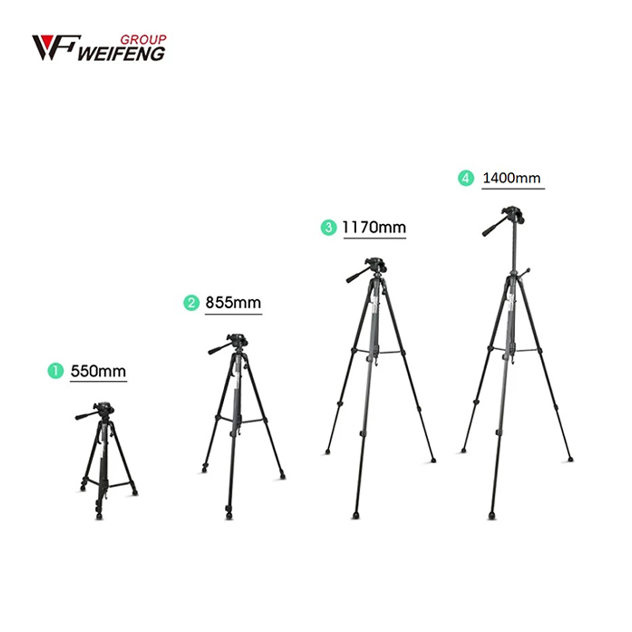 TRÍPODE WEIFENG PARANTE 1.4 + ADAPTADOR A CELULAR + DISPADOR BLUETOOTH - 10