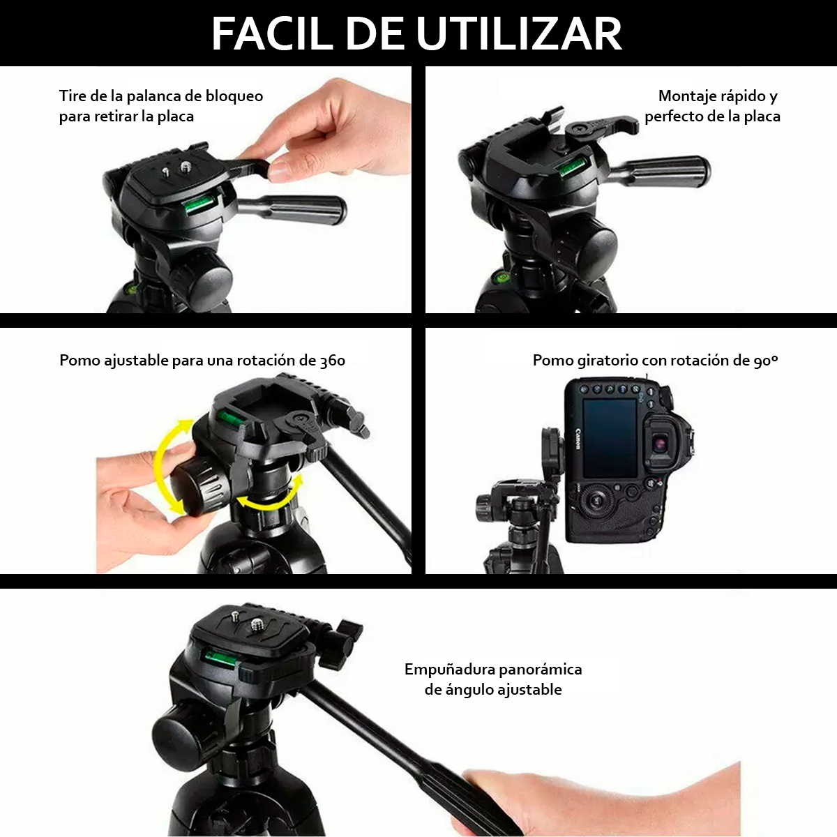 TRÍPODE WEIFENG PARANTE 1.4 + ADAPTADOR A CELULAR + DISPADOR BLUETOOTH - 6