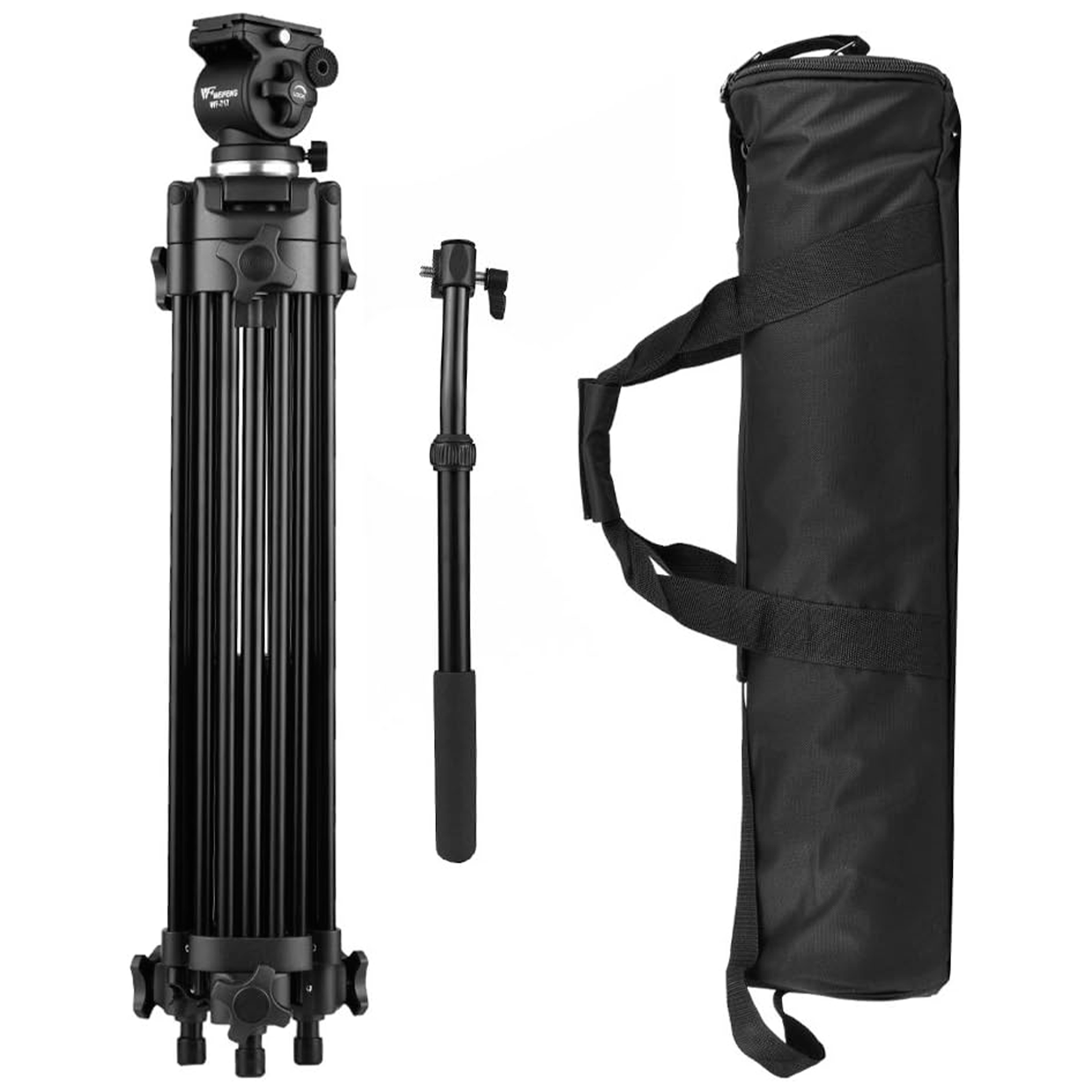 TRÍPODE PROFESIONAL WEIFENG WF-717 190 CM + DISPARADOR BLUETOOTH - 8