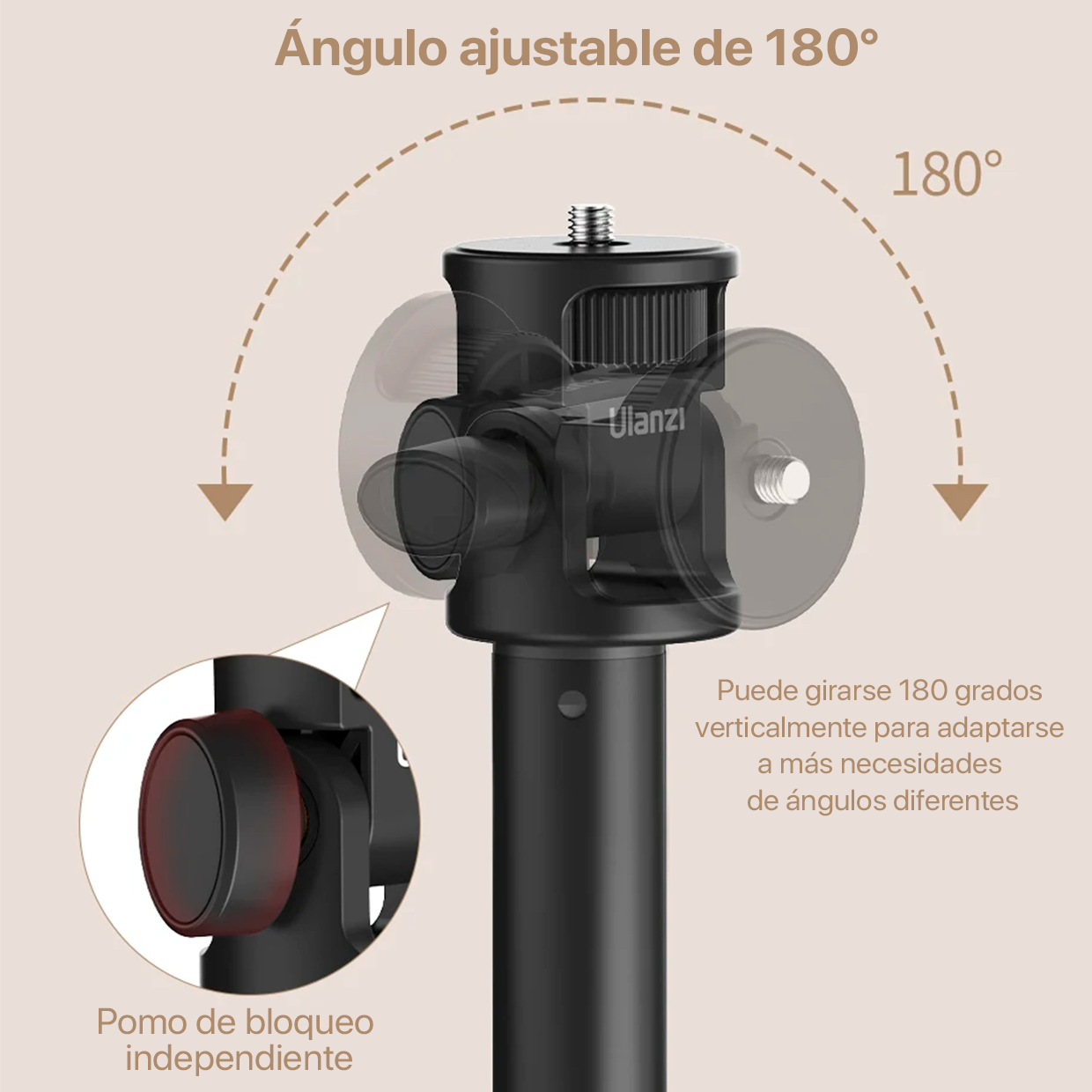 TRÍPODE ULANZI MT-79 200CM + DISPARADOR BLUETOOTH + CLIP ST-06S - 3