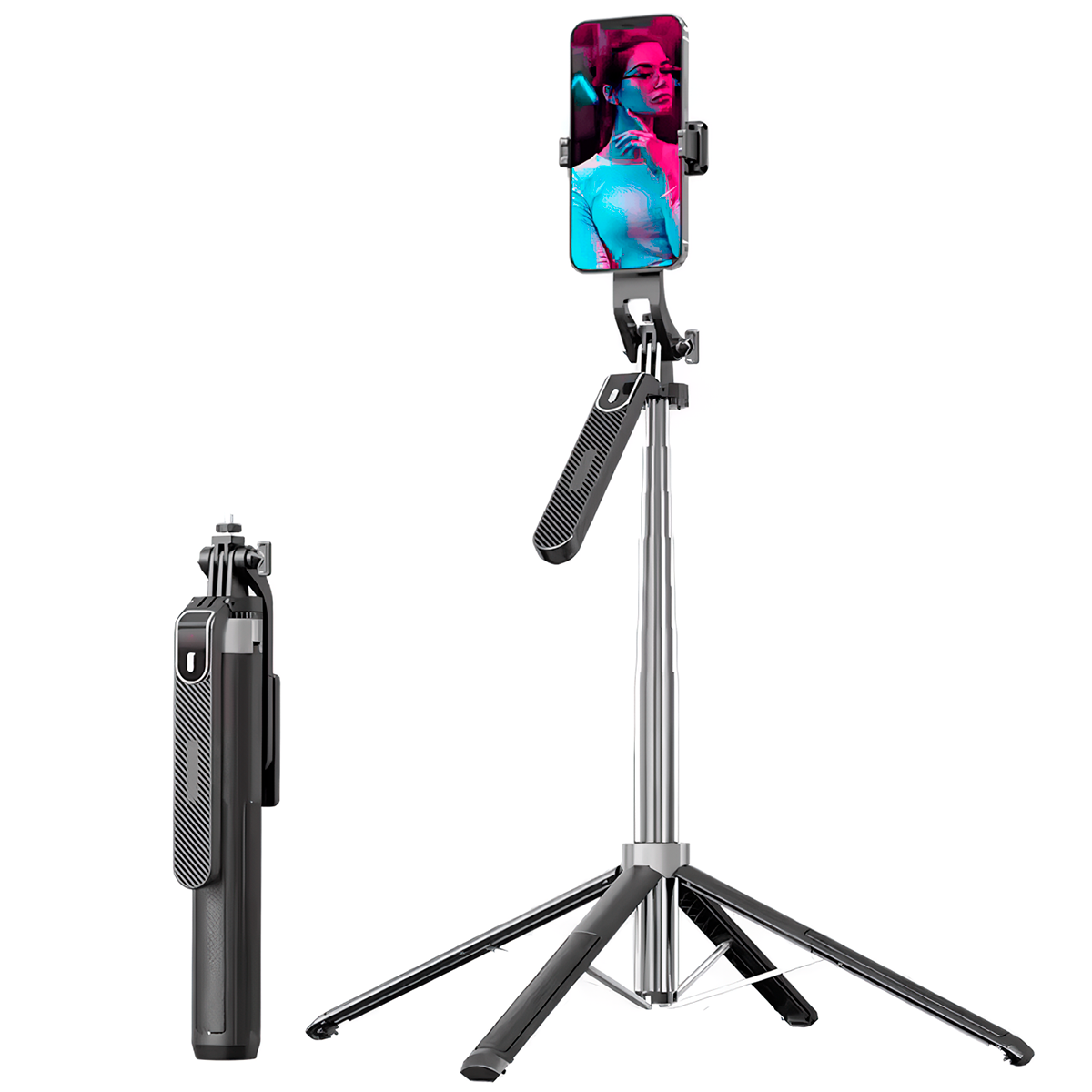 TRÍPODE P180 PALO SELFIE DE 180CM MÁS DISPARADOR BLUETOOTH - 1