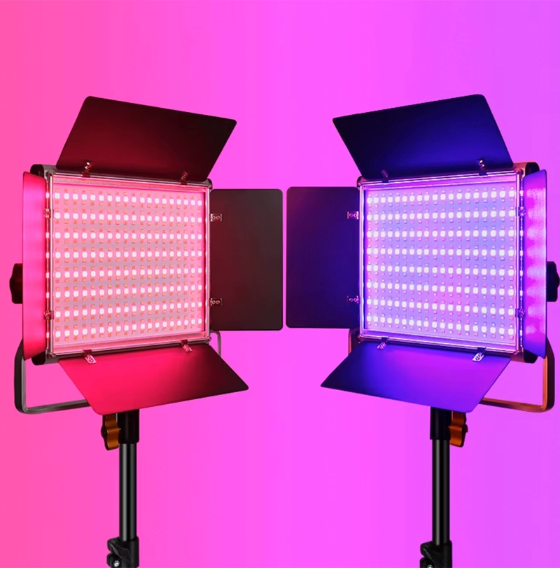 Luz LED RGB Panel Profesional Con Viseras U600RGB - 8