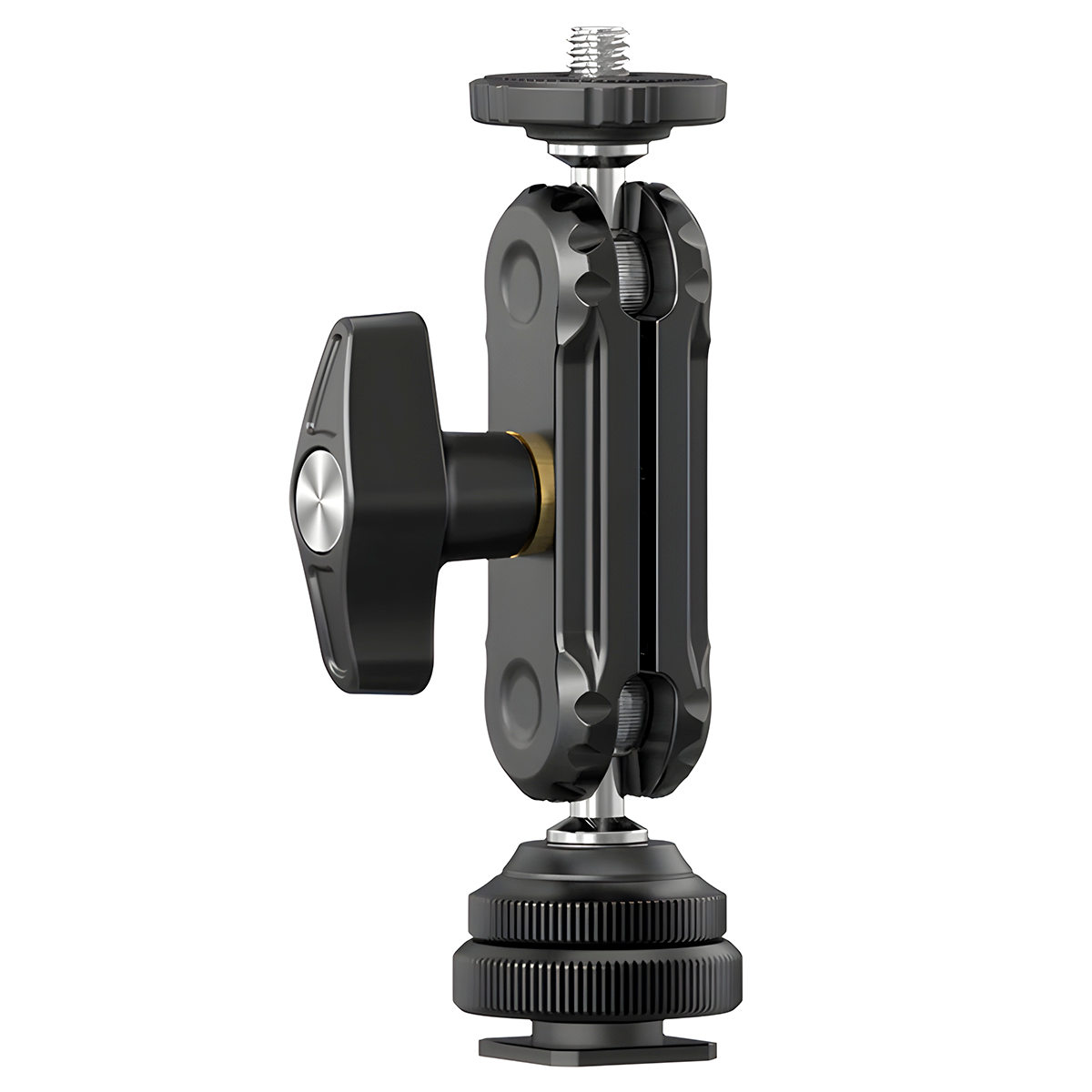 MONTURA DOBLE RÓTULA ULANZI R098 ZAPATA FRÍA Y ROSCA UNIVERSAL - 1