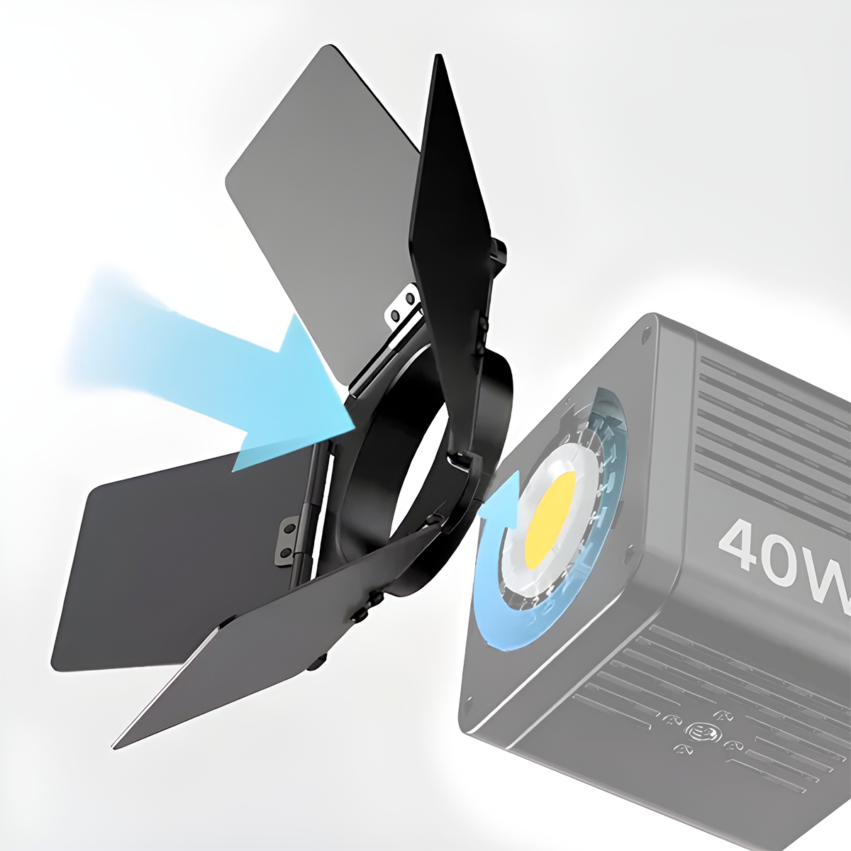 BARNDOOR ULANZI M4 PARA LUZ DE VIDEO MONTURA MINI BOWENS - 3