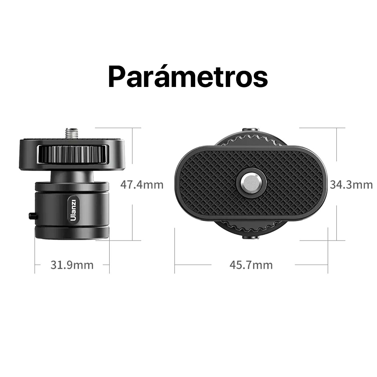 ADAPTADOR LIBERACIÓN RÁPIDA A TORNILLO UNIVERSAL ULANZI - 6