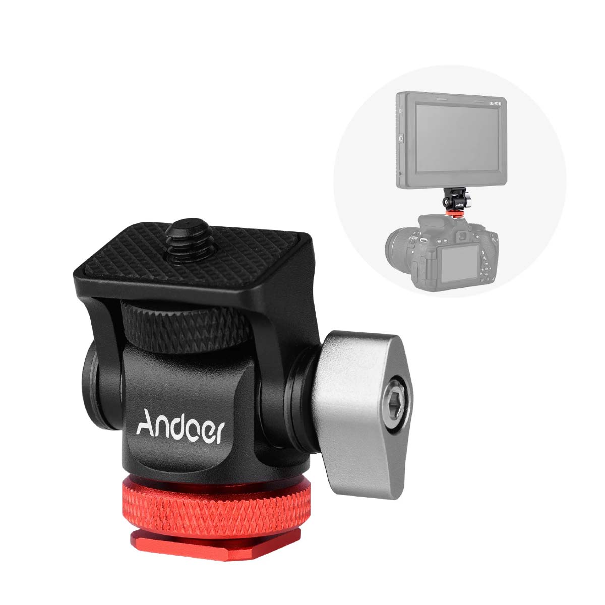 ADAPTADOR ANDOER ZAPATA FRIA A PERNO UNIVERSAL 1/4' COLOR ROJO - 4