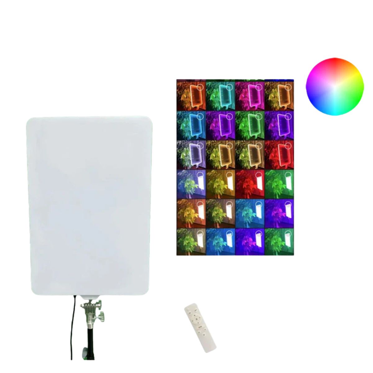 PANEL DE LUZ RGB DE 19' PM-48 PARA FOTOGRAFÍAS Y VIDEOS - 2