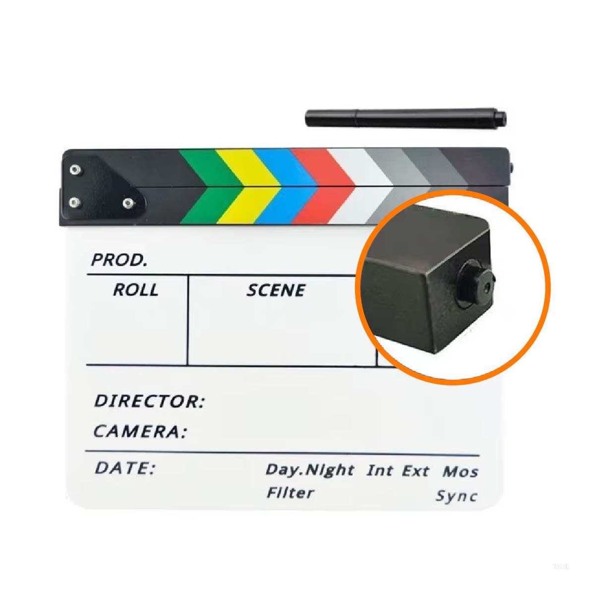 CLAQUETA ACRÍLICA PROFESIONAL CLAP PARA GRABACIÓN DE VIDEOS - CINE - 4