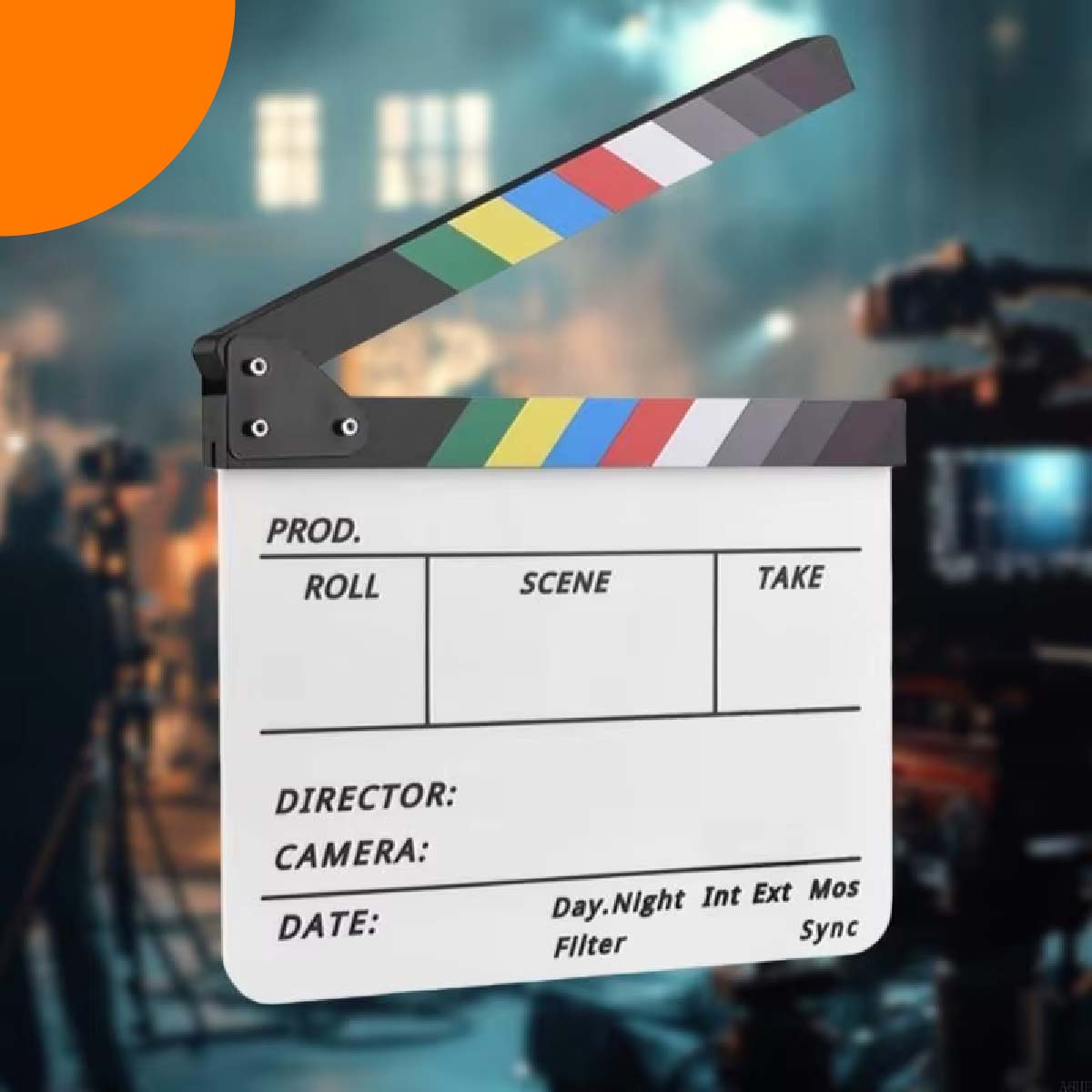 CLAQUETA ACRÍLICA PROFESIONAL CLAP PARA GRABACIÓN DE VIDEOS - CINE - 7
