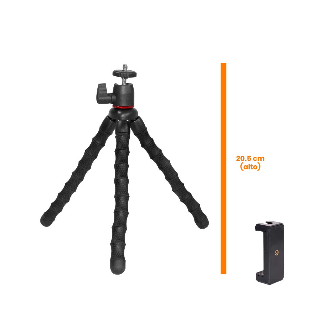 TRIPODE MT-86D + ADAPTADOR CELULAR A TRÍPODE PORTÁTIL - 2