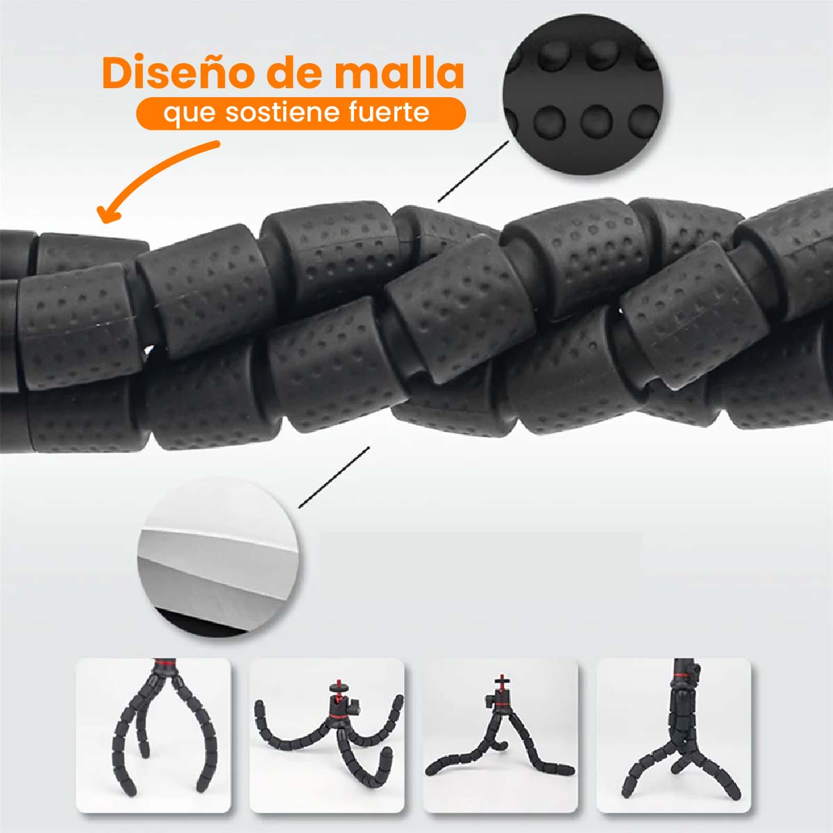 TRIPODE MT-86D + ADAPTADOR CELULAR A TRÍPODE PORTÁTIL - 3