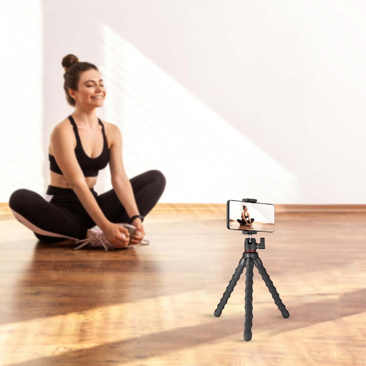 TRIPODE MT-86D + ADAPTADOR CELULAR A TRÍPODE PORTÁTIL - 5