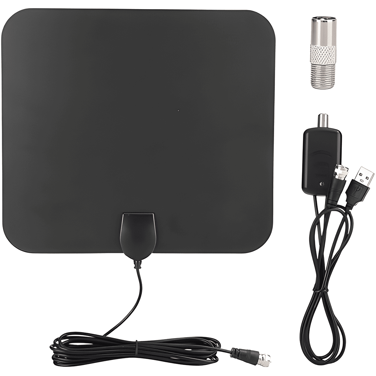 ANTENA DIGITAL PLANA CANALES FULL HD + AMPLIFICADOR PARA TV - 2
