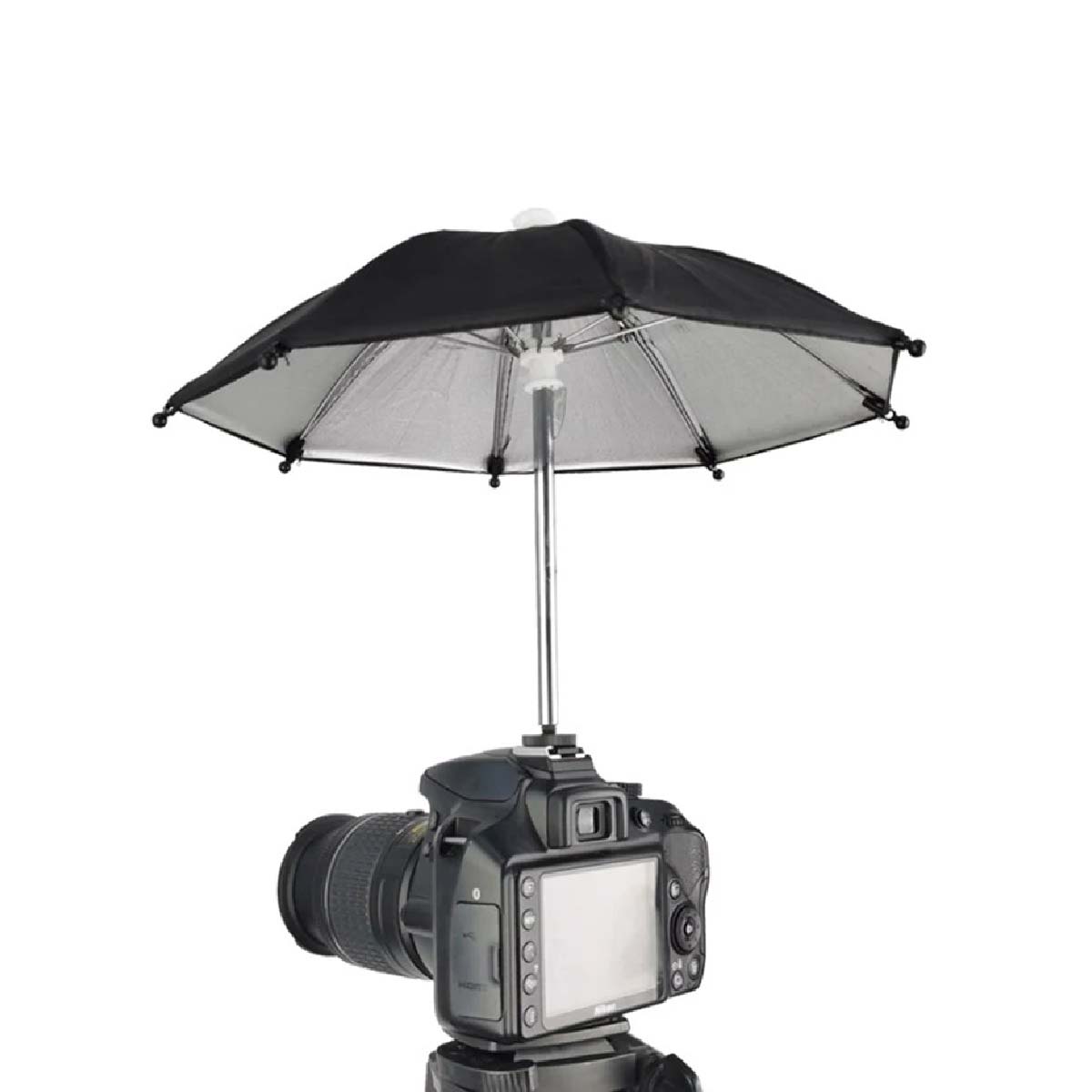 MINI PARAGUAS CON ZAPATA PARA CÁMARA- IDEAL PARA FOTOGRAFÍAS - 5