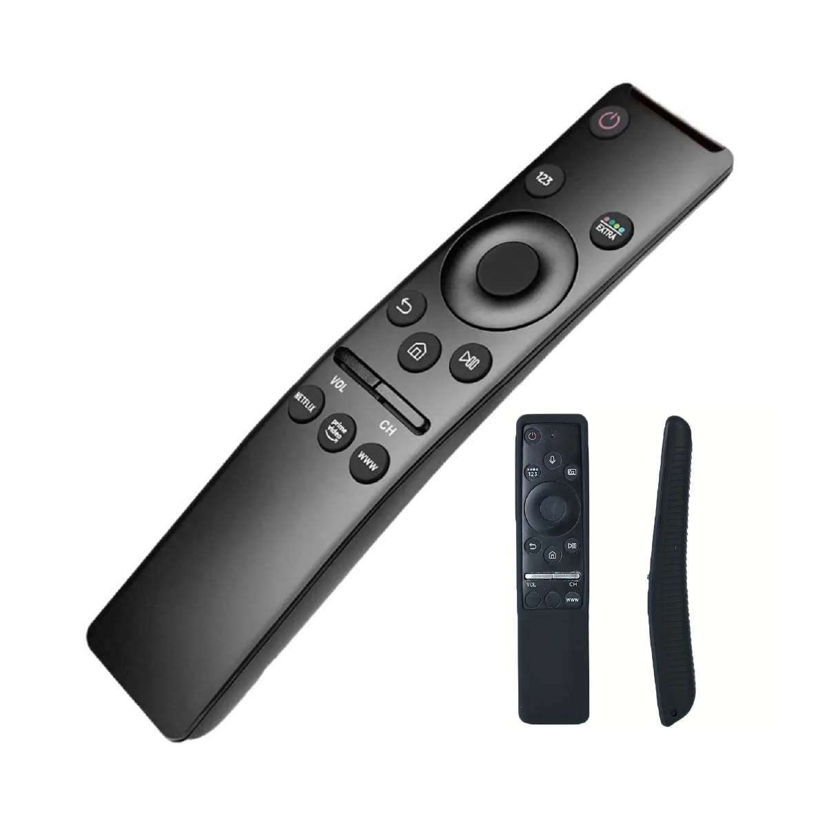 CONTROL REMOTO TV SAMSUNG SMART TV LED UHD CURVO 4K + FUNDA NEGRA - 1