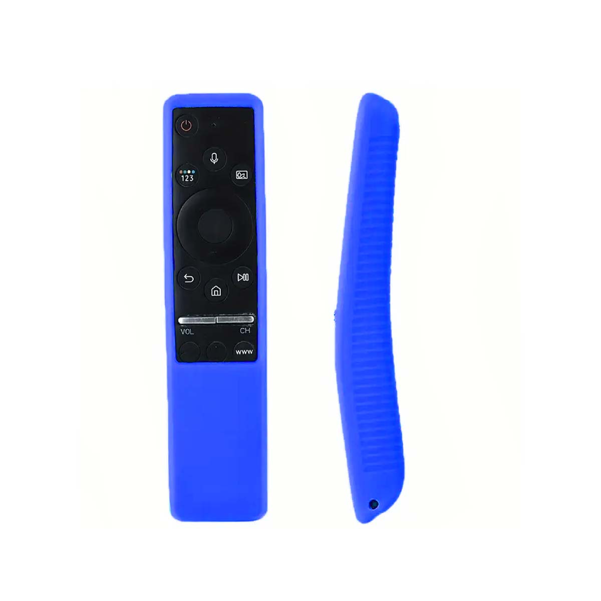 CONTROL REMOTO TV SAMSUNG SMART TV LED UHD CURVO 4K + FUNDA AZUL - 1
