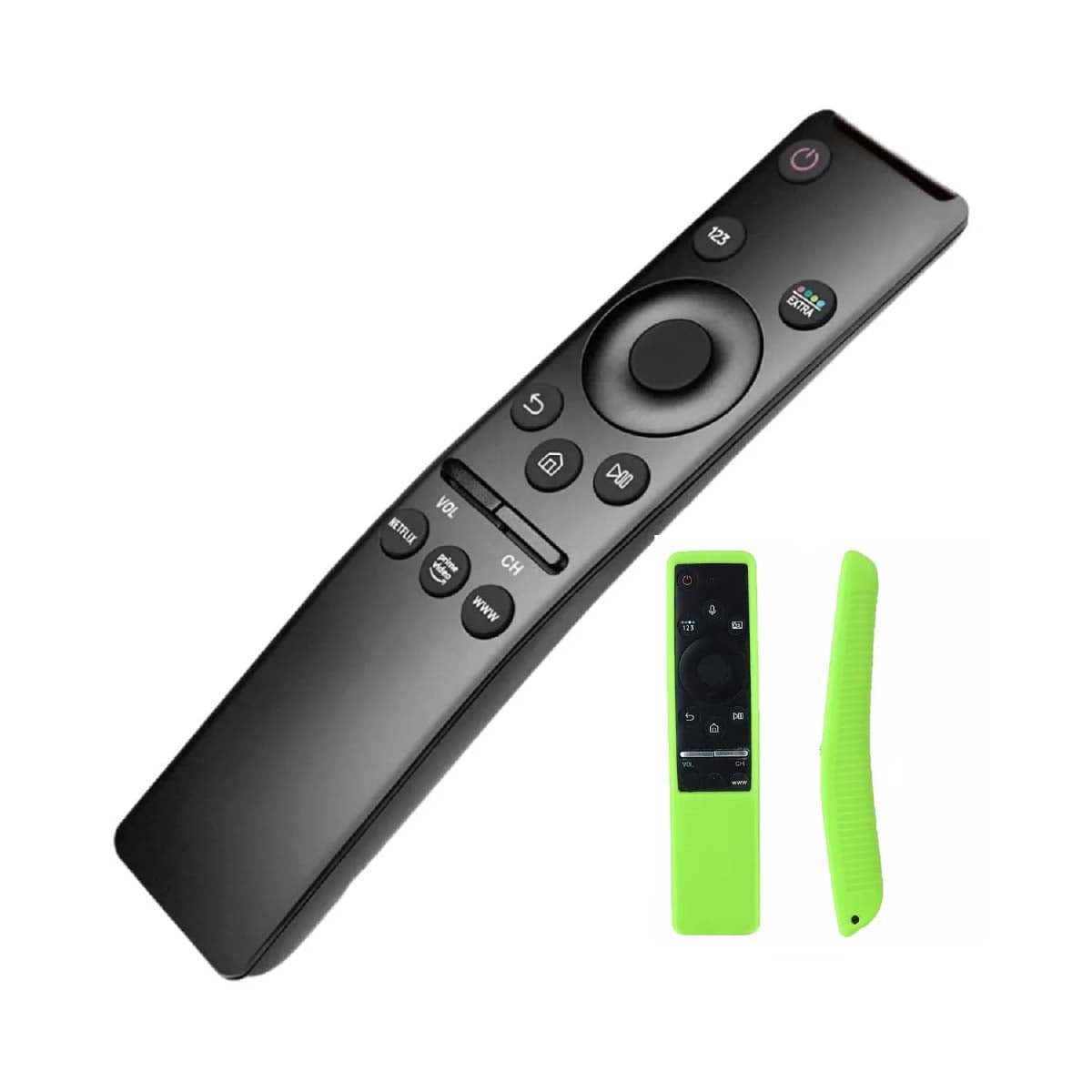 CONTROL REMOTO TV SAMSUNG SMART TV LED UHD CURVO 4K + FUNDA VERDE NEÓN - 2