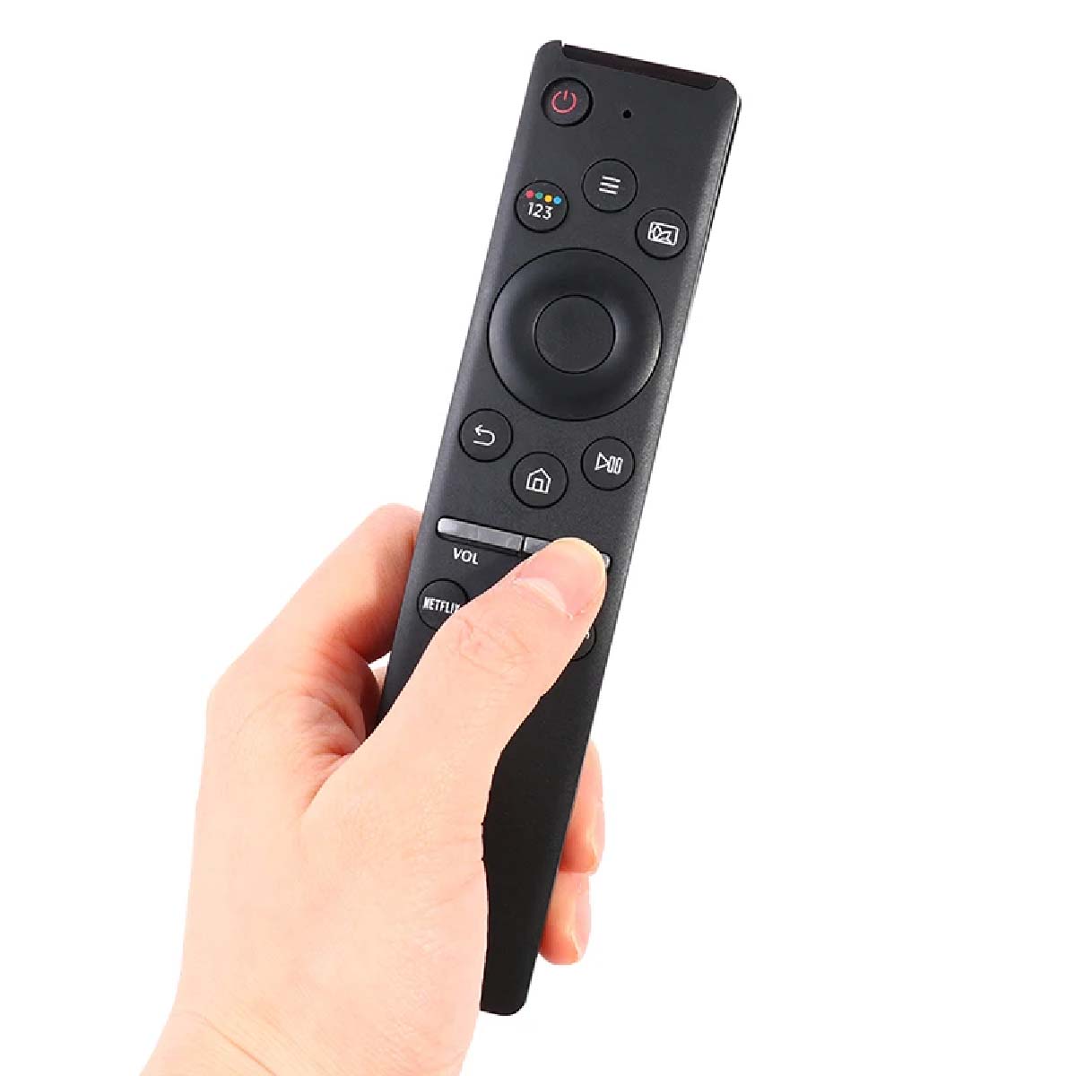 CONTROL REMOTO TV SAMSUNG SMART TV LED UHD CURVO 4K + FUNDA ROJA - 5