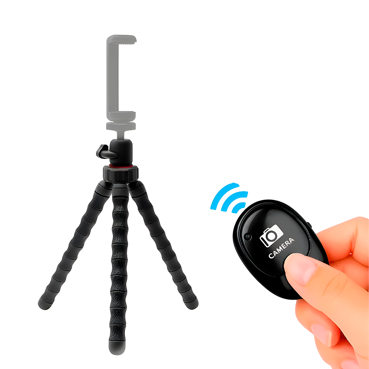 TRIPODE MT-86D CON ADAPTADOR CELULAR A TRÍPODE PORTÁTIL + DISPARADOR - 1