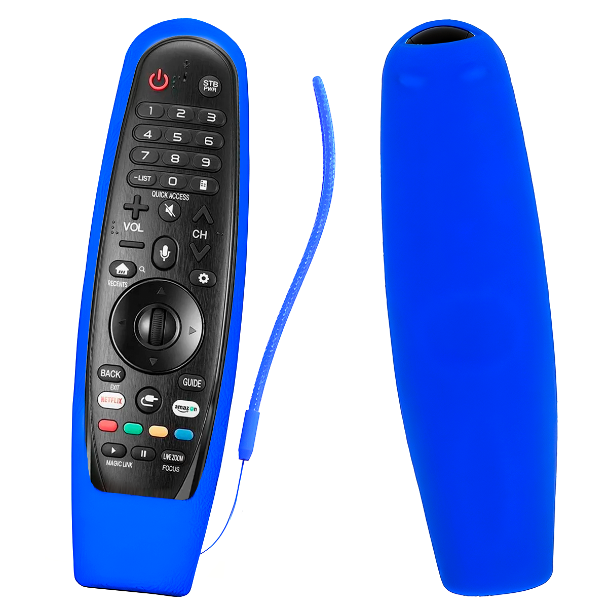 CONTROL REMOTO PARA TV LG SMART LED LCD 4K + FUNDA AZUL - 1