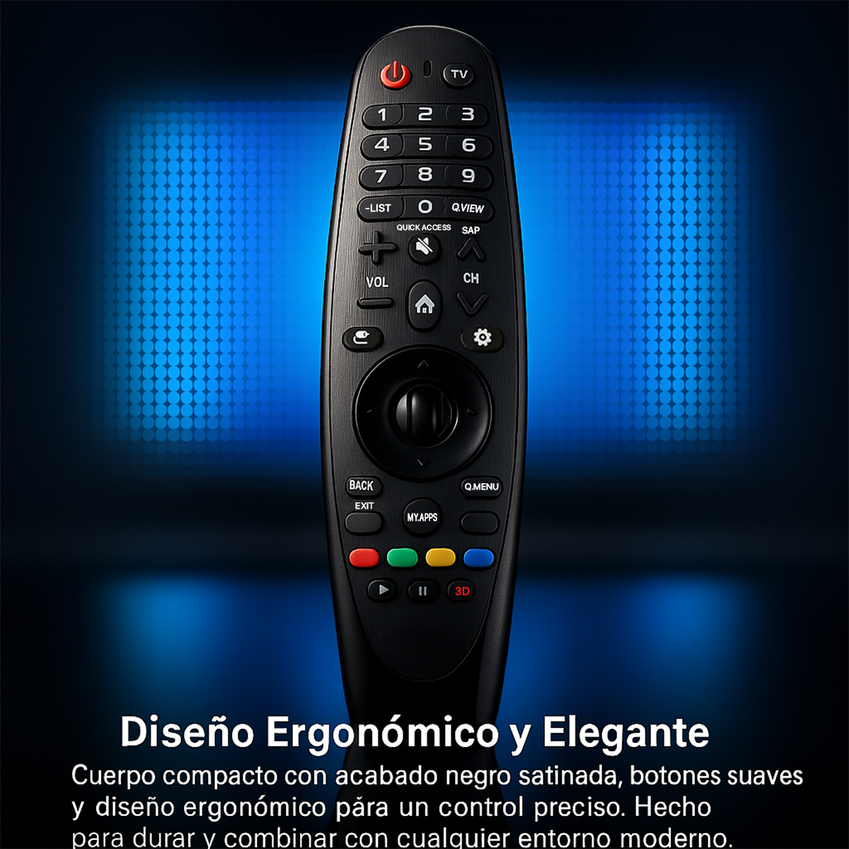 CONTROL REMOTO PARA TV LG SMART LED LCD 4K + FUNDA  COLOR  MORADO - 7